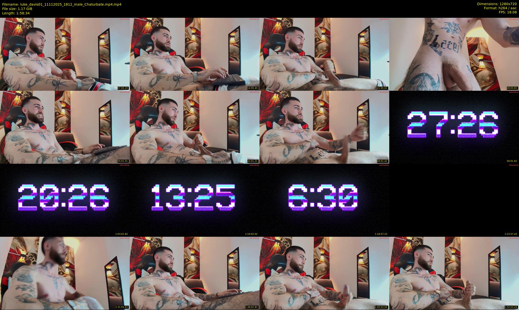 luke_davis01 — 119 minute Chaturbate male cam show recording, 720p, Nov 11, 2025