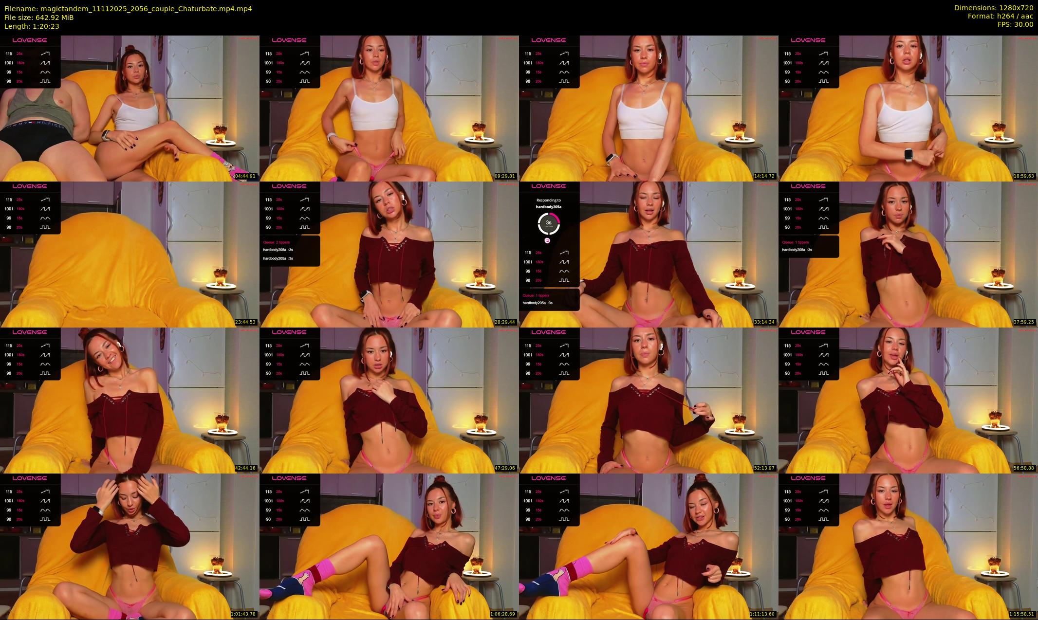 magictandem — 81 minute Chaturbate couple cam show recording, 720p, Nov 11, 2025