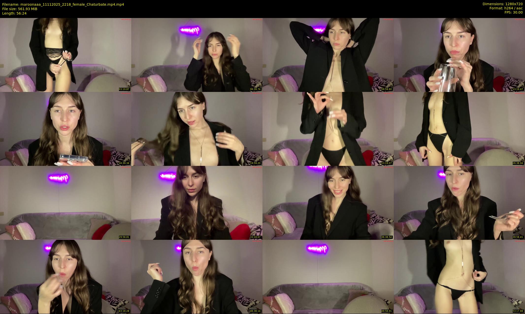 maroonaaa — 57 minute Chaturbate female cam show recording, 720p, Nov 11, 2025