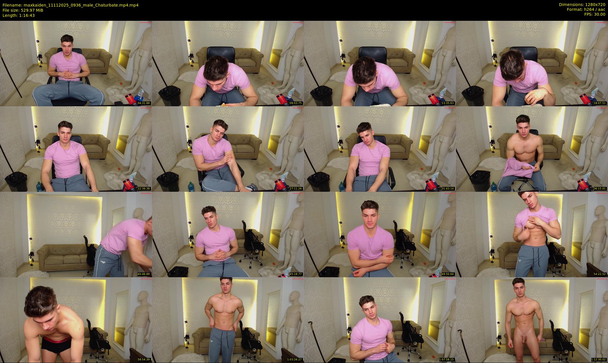 maxkaiden — 77 minute Chaturbate male cam show recording, 720p, Nov 11, 2025