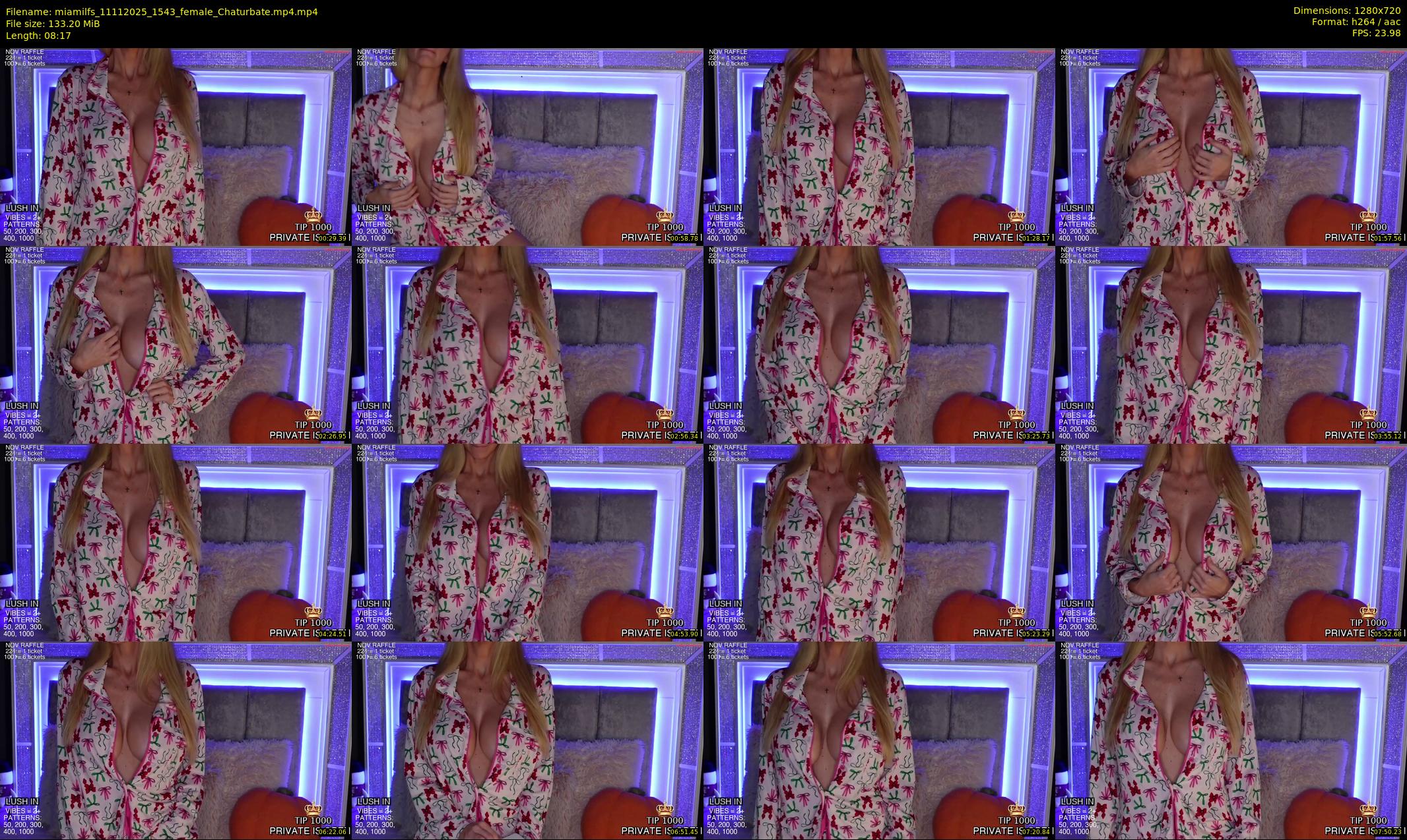 miamilfs — 9 minute Chaturbate female cam show recording, 720p, Nov 11, 2025