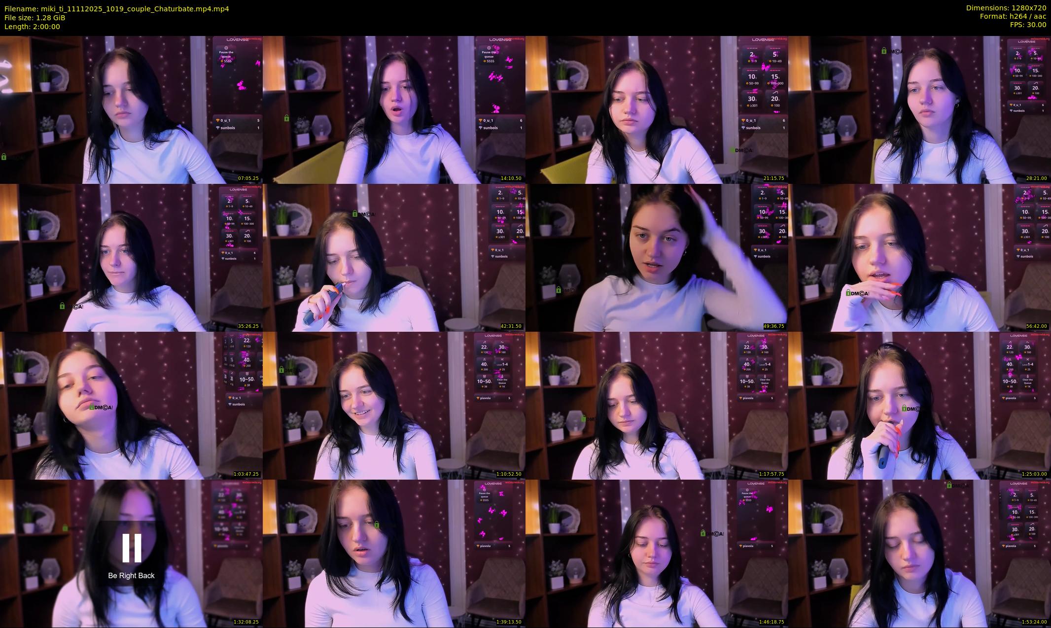 miki_ti — 120 minute Chaturbate female cam show recording, 720p, Nov 11, 2025