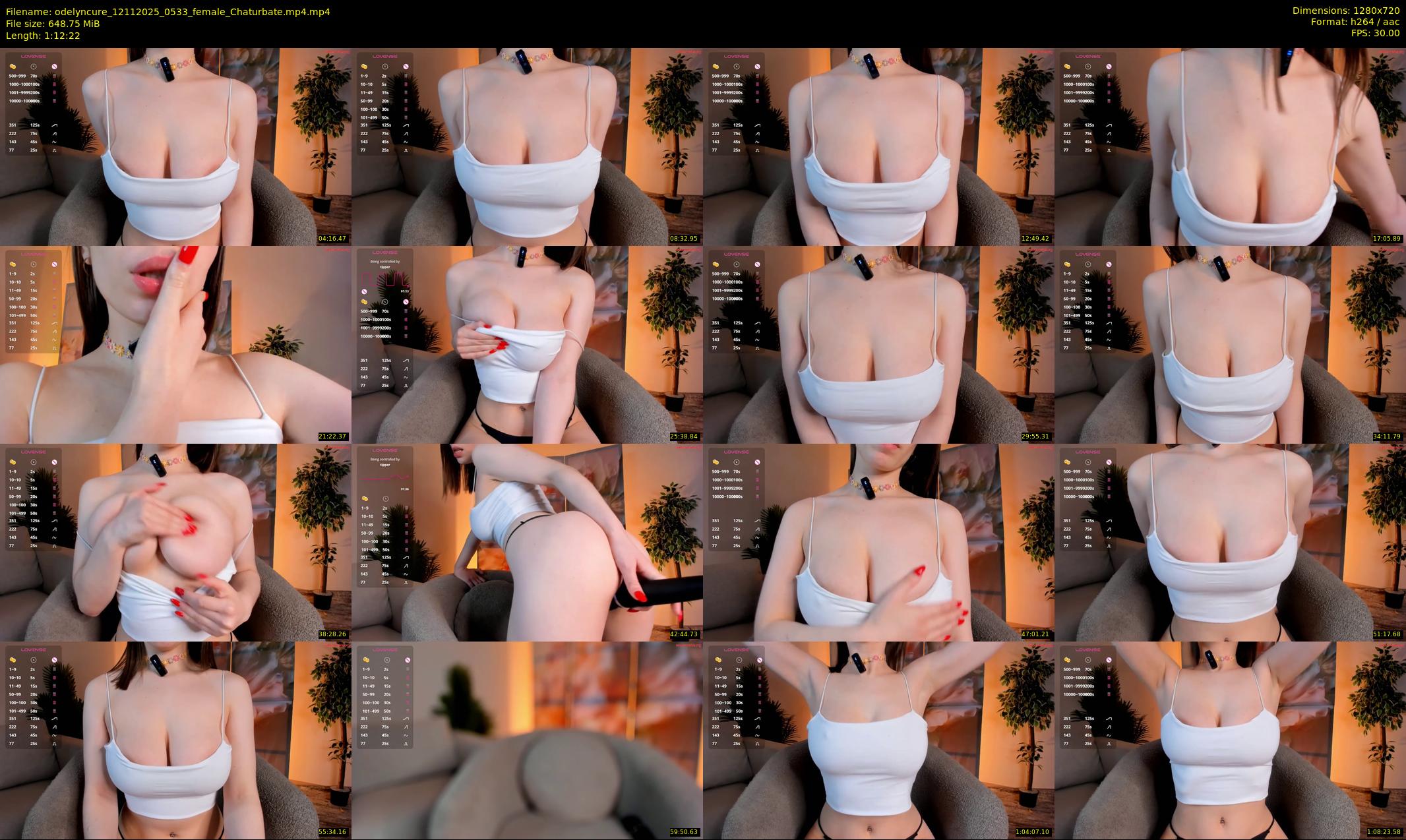 odelyncure — 73 minute Chaturbate female cam show recording, 720p, Nov 12, 2025