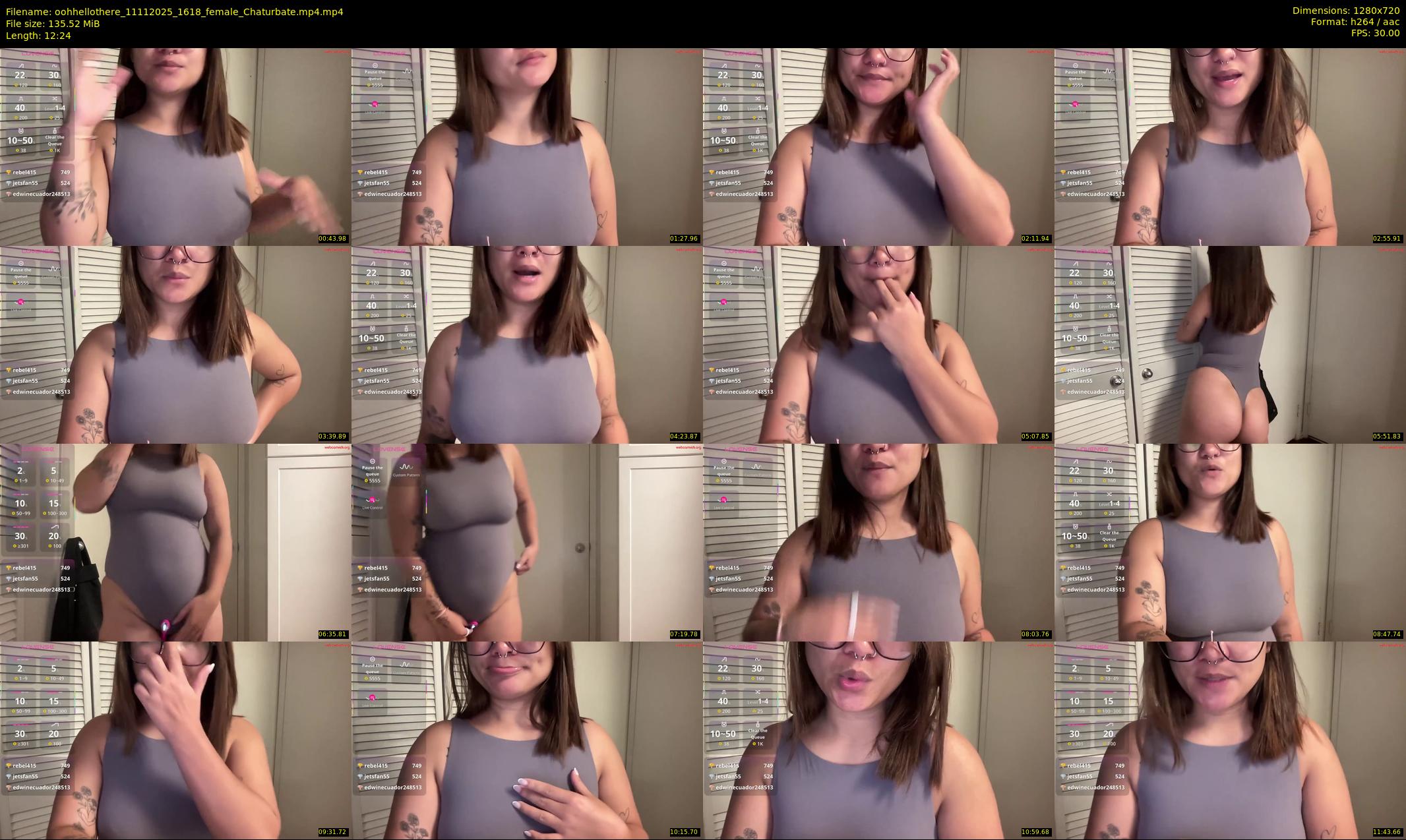 oohhellothere — 13 minute Chaturbate female cam show recording, 720p, Nov 11, 2025