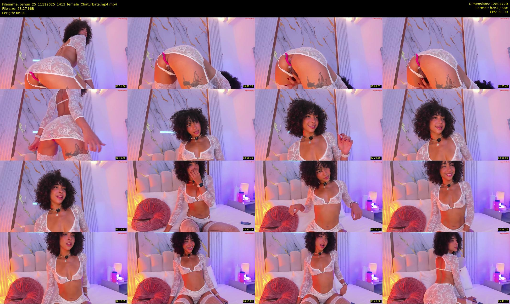 oshun_25 — 7 minute Chaturbate female cam show recording, 720p, Nov 11, 2025