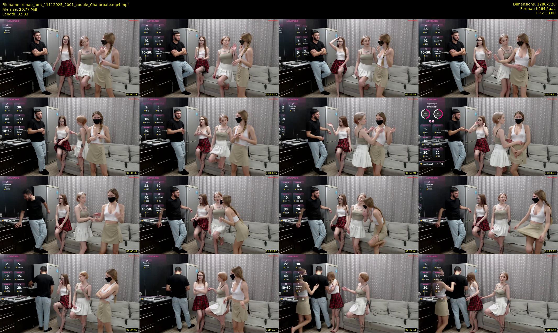 renae_tom — 3 minute Chaturbate couple cam show recording, 720p, Nov 11, 2025