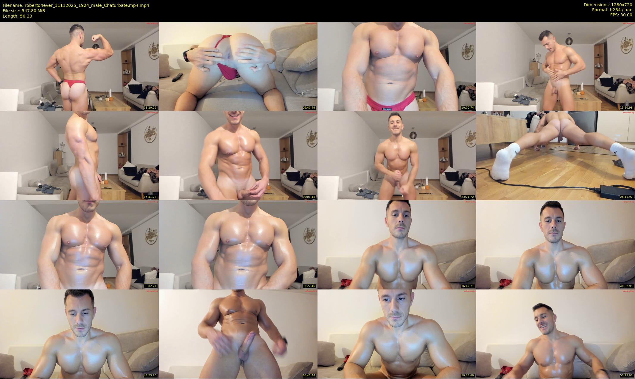 roberto4ever — 57 minute Chaturbate male cam show recording, 720p, Nov 11, 2025
