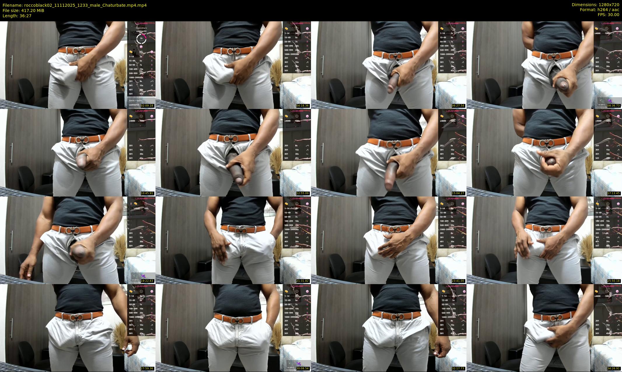 roccoblack02 — 37 minute Chaturbate male cam show recording, 720p, Nov 11, 2025