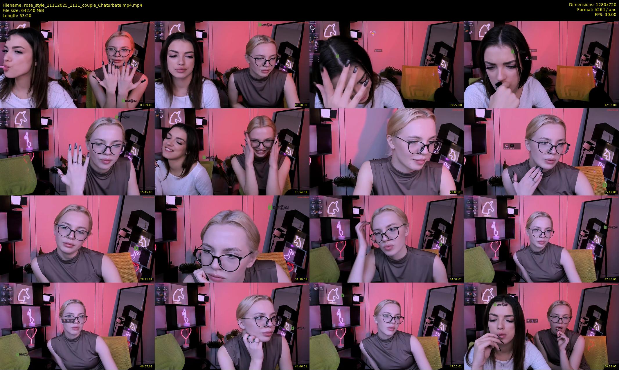 rose_style — 54 minute Chaturbate couple cam show recording, 720p, Nov 11, 2025