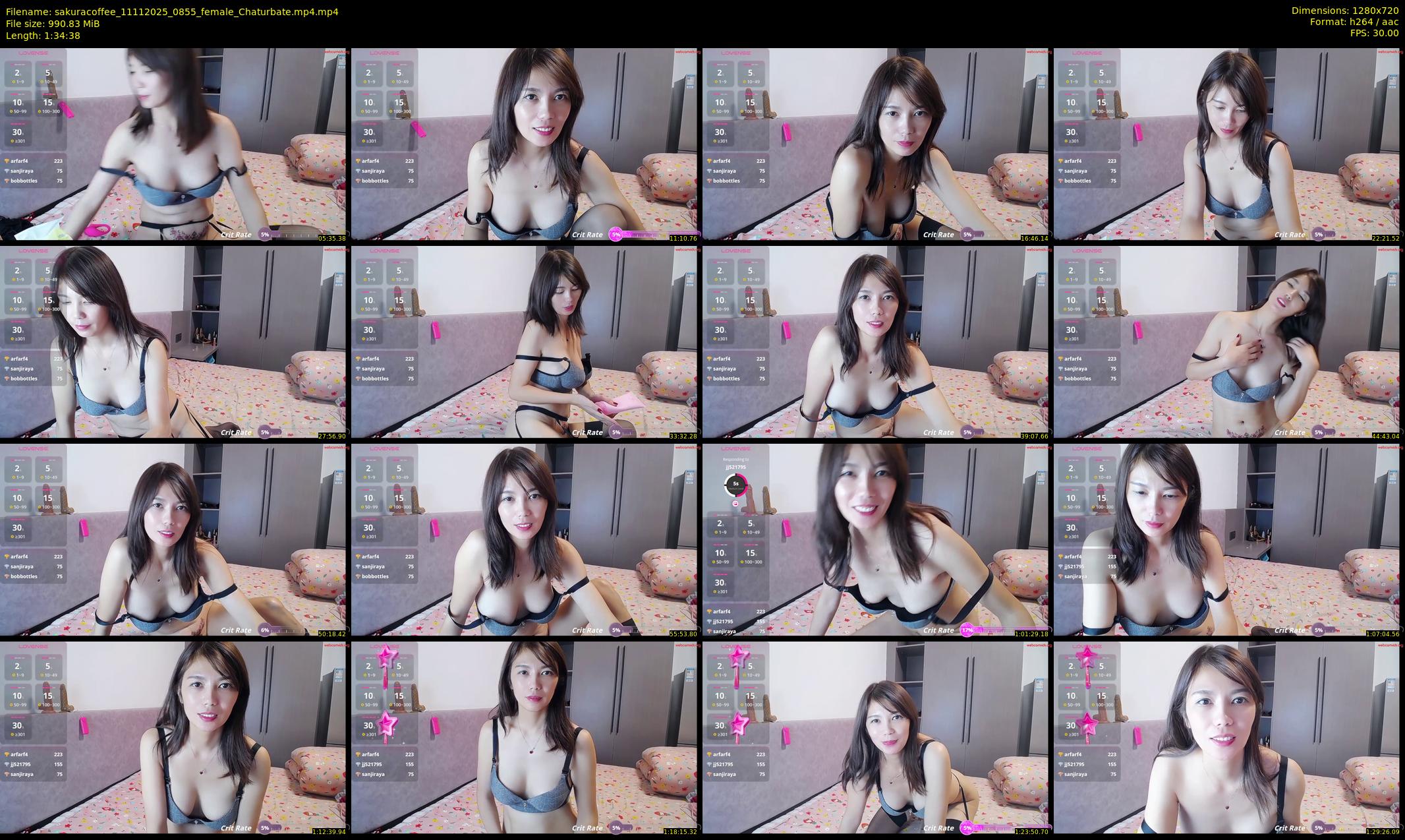 sakuracoffee — 95 minute Chaturbate female cam show recording, 720p, Nov 11, 2025