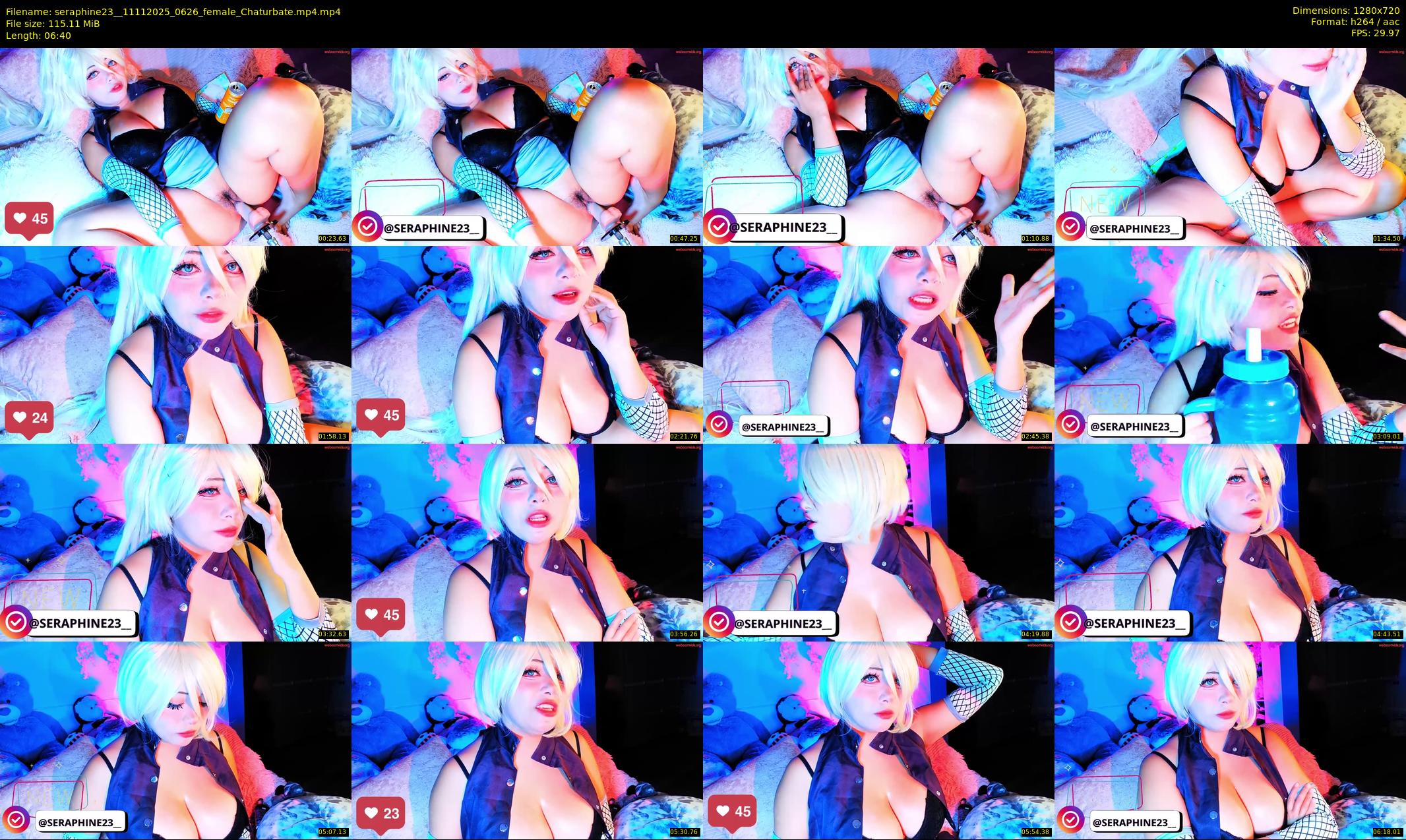 seraphine23_ — 7 minute Chaturbate female cam show recording, 720p, Nov 11, 2025