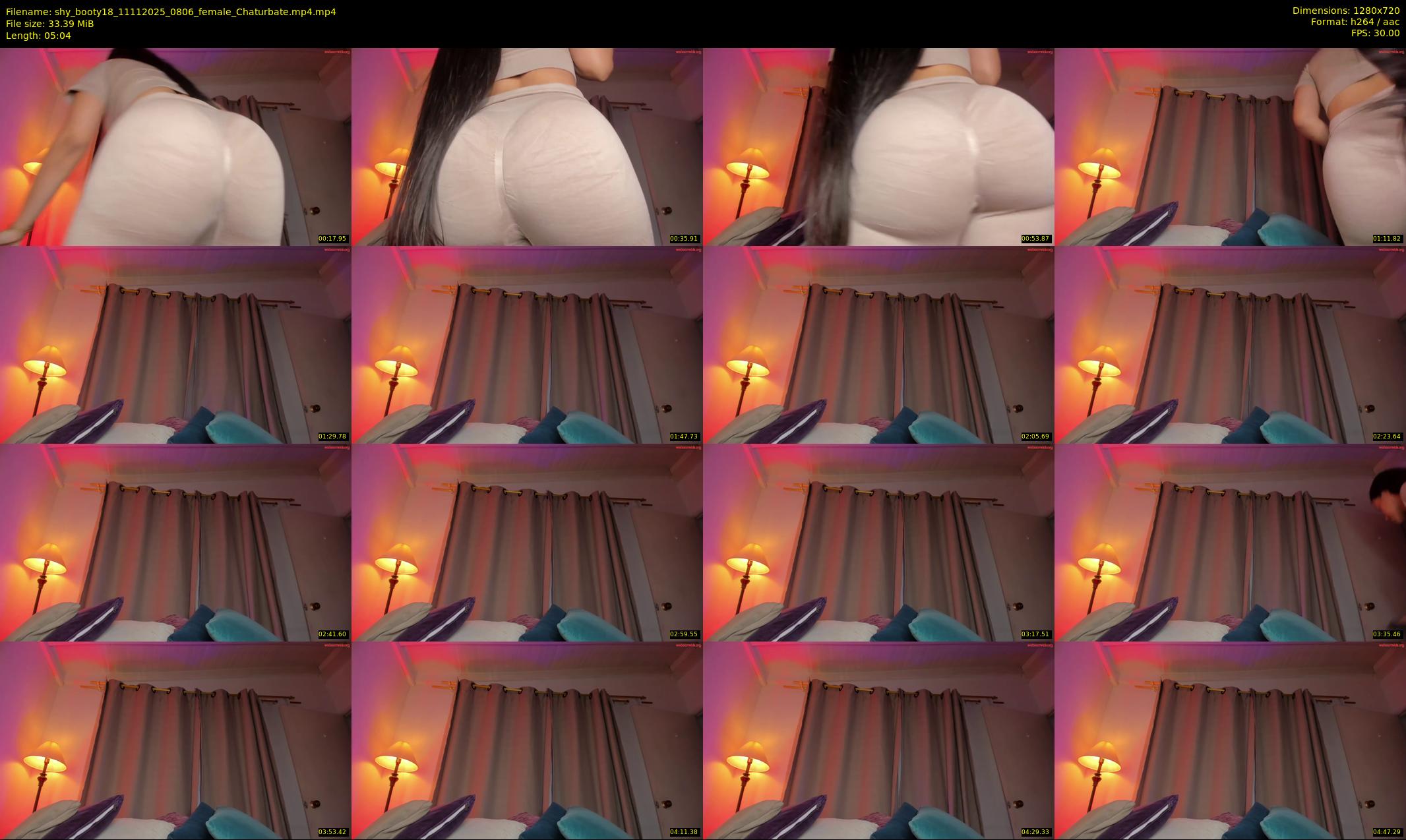 shy_booty18 — 6 minute Chaturbate female cam show recording, 720p, Nov 11, 2025