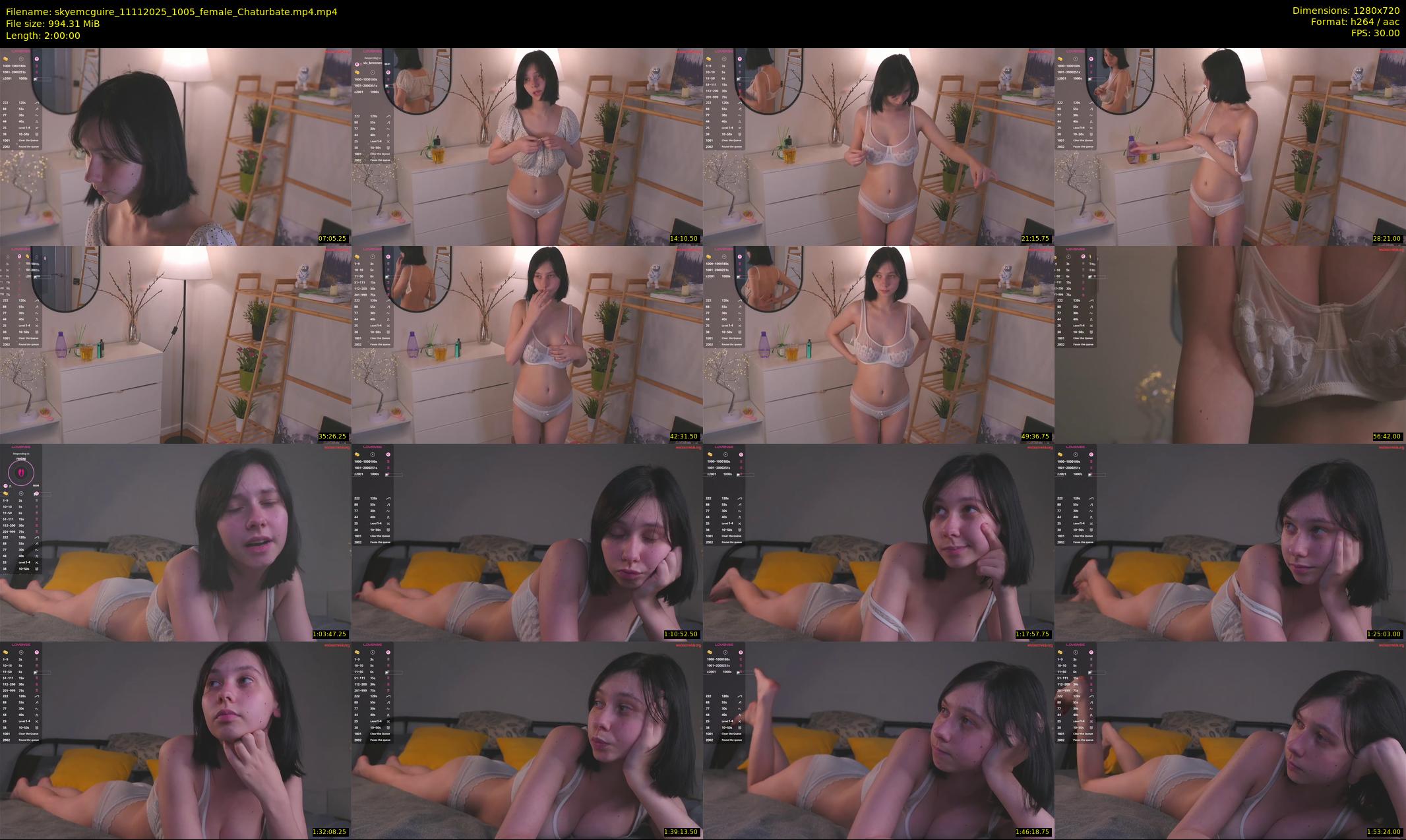 skyemcguire — 120 minute Chaturbate female cam show recording, 720p, Nov 11, 2025
