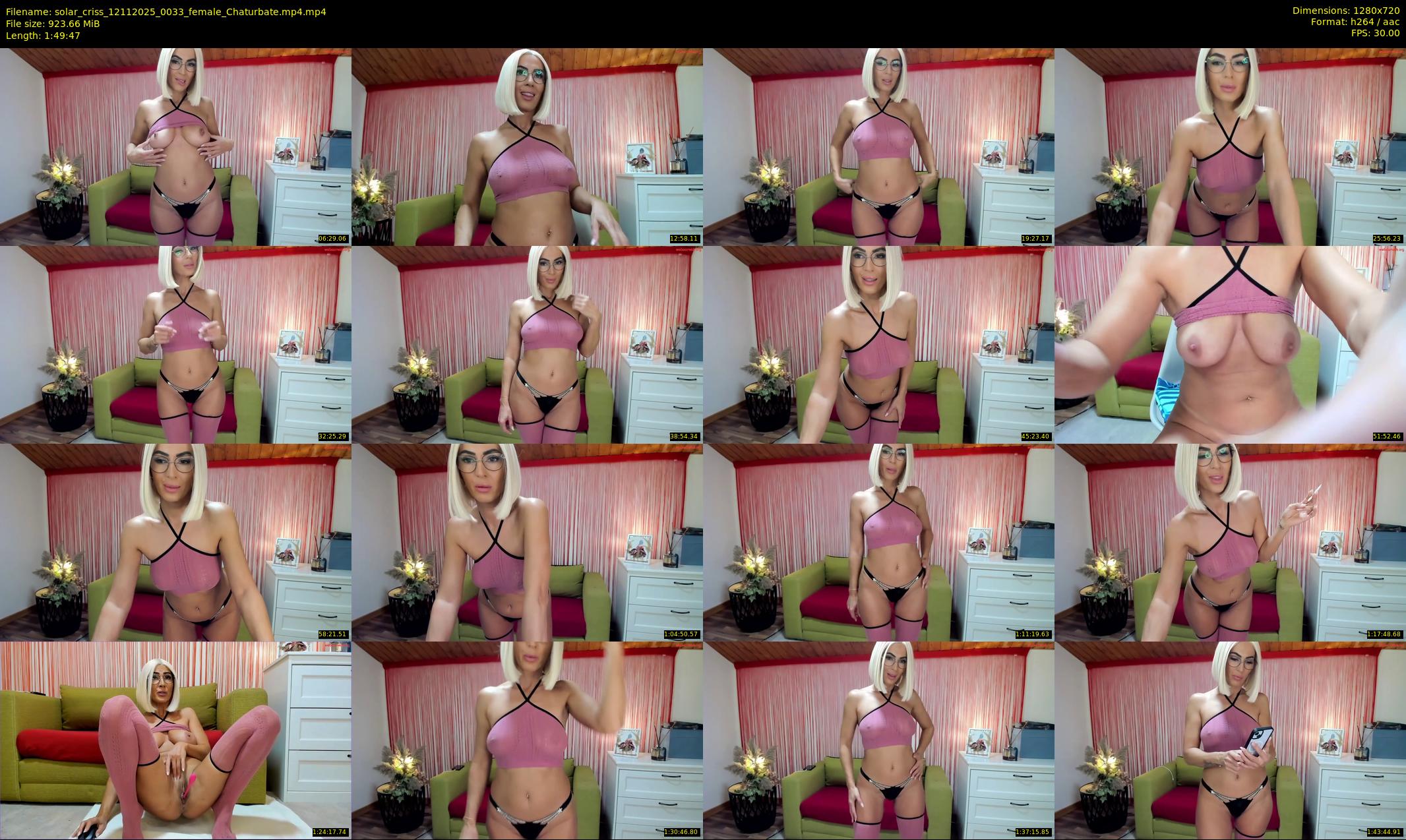 solar_criss — 110 minute Chaturbate female cam show recording, 720p, Nov 12, 2025