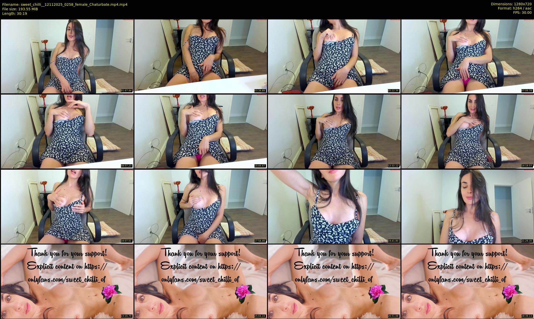 sweet_chilli_ — 31 minute Chaturbate female cam show recording, 720p, Nov 12, 2025
