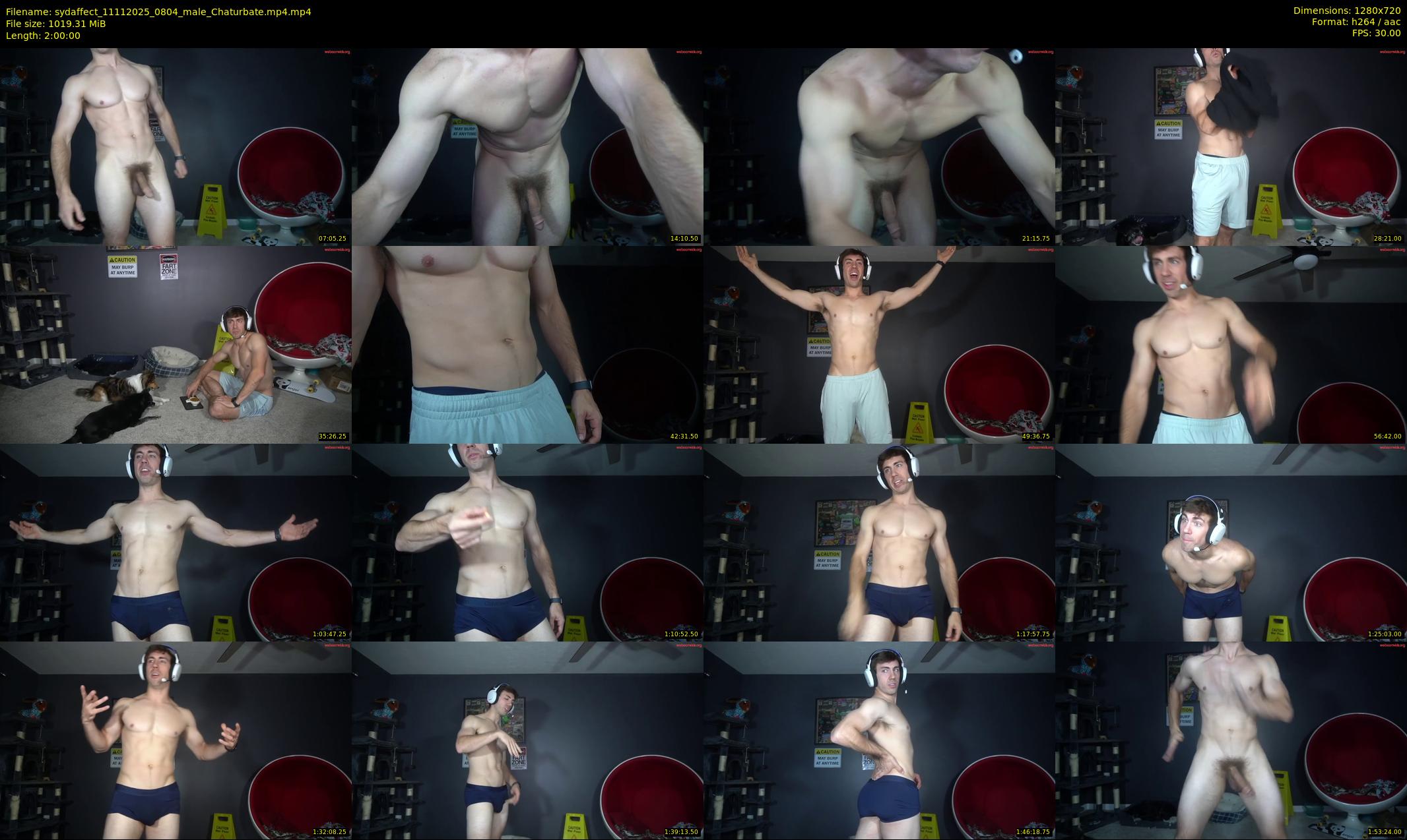 sydaffect — 120 minute Chaturbate male cam show recording, 720p, Nov 11, 2025