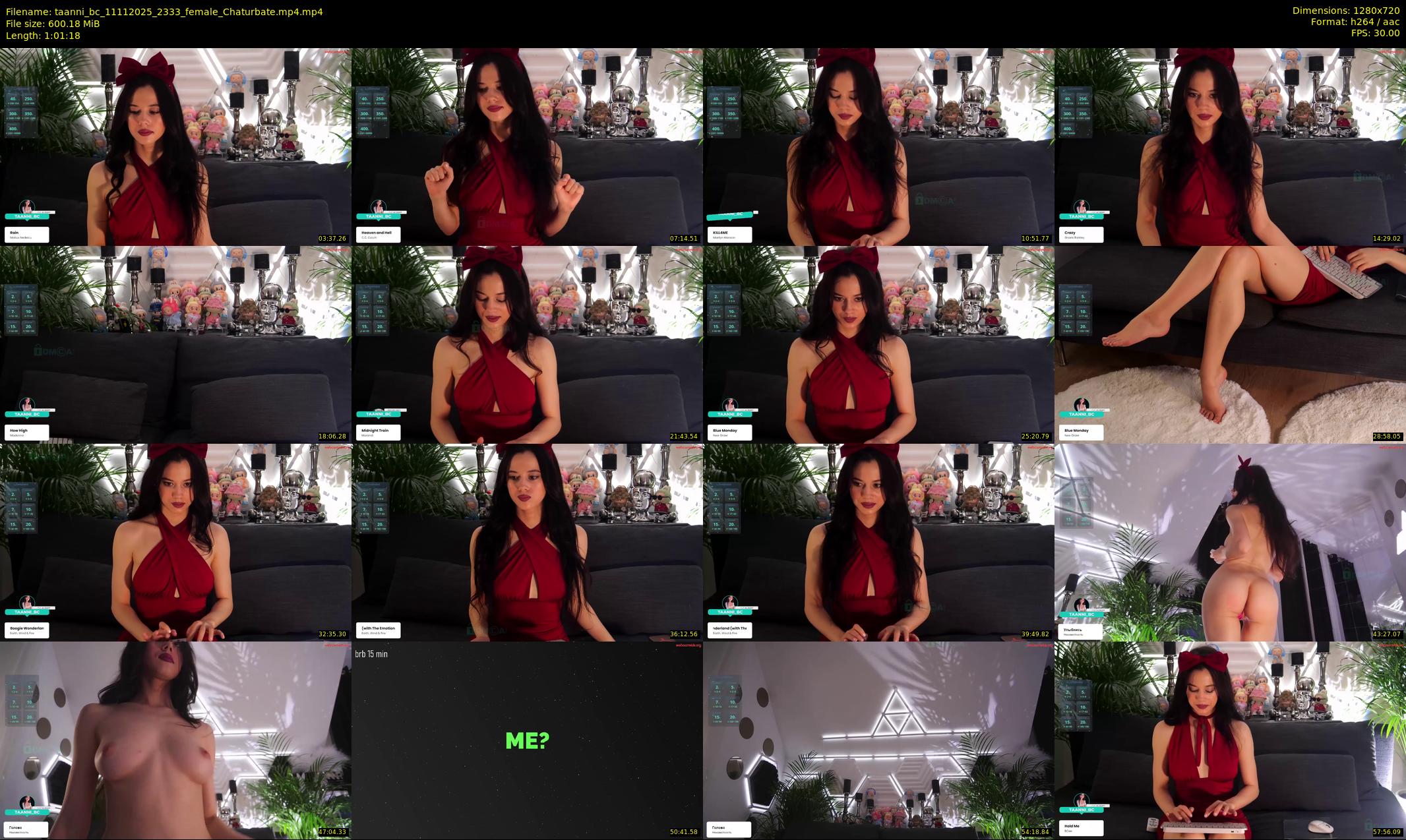 taanni_bc — 62 minute Chaturbate female cam show recording, 720p, Nov 11, 2025