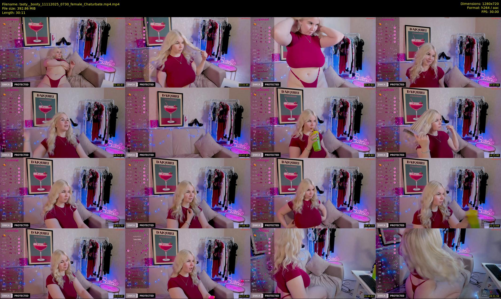 tasty__booty — 31 minute Chaturbate female cam show recording, 720p, Nov 11, 2025
