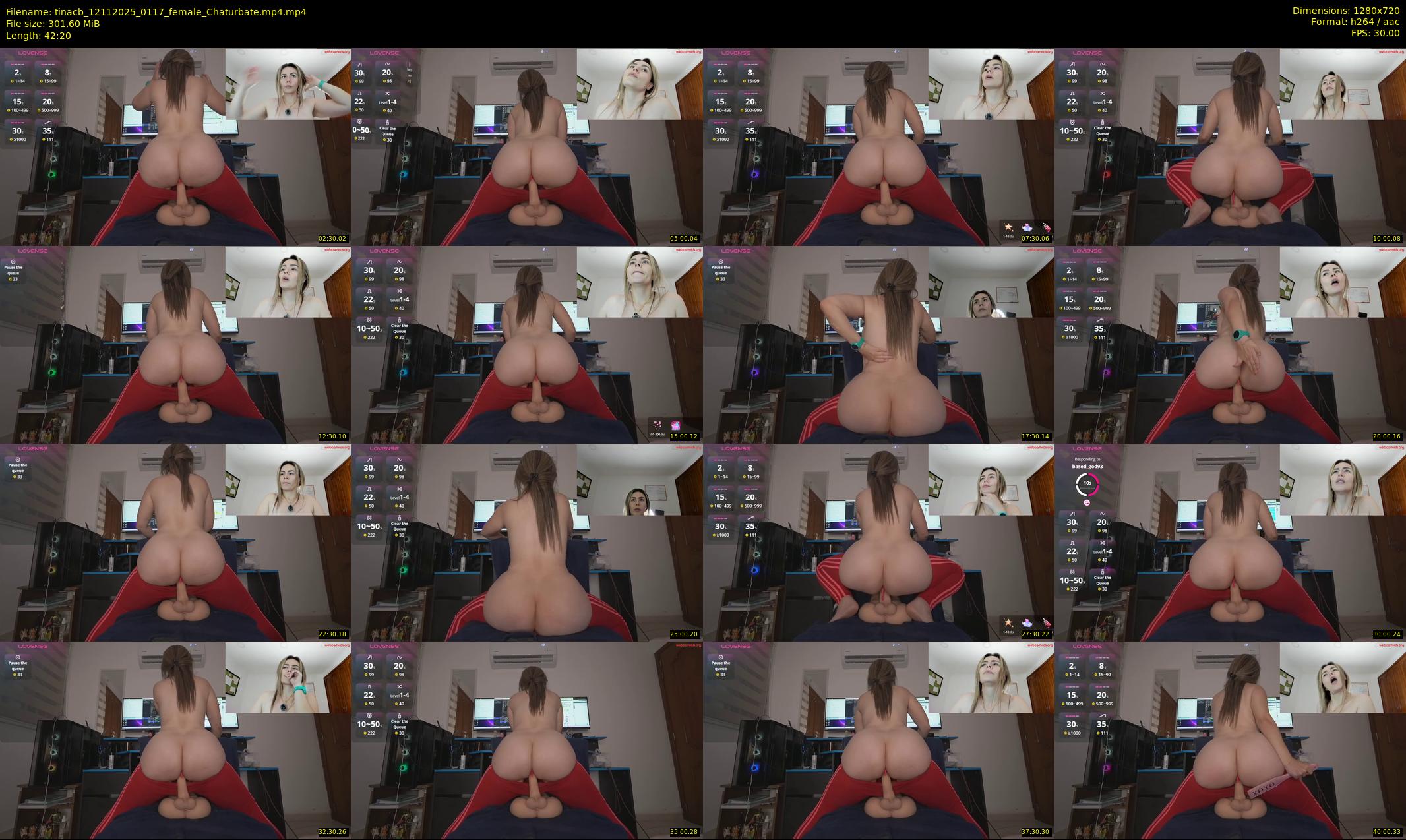 tinacb — 43 minute Chaturbate female cam show recording, 720p, Nov 12, 2025