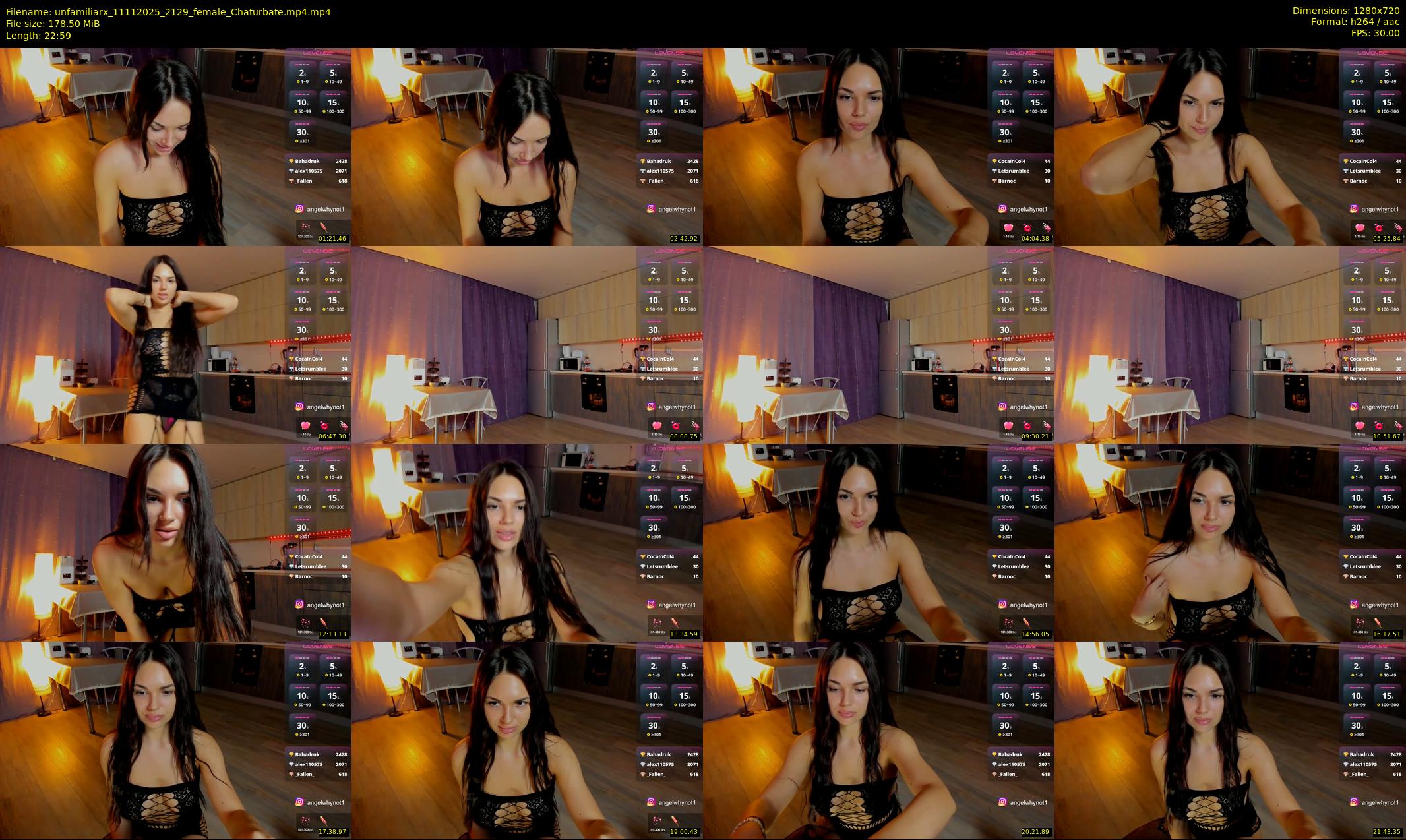 unfamiliarx — 23 minute Chaturbate female cam show recording, 720p, Nov 11, 2025