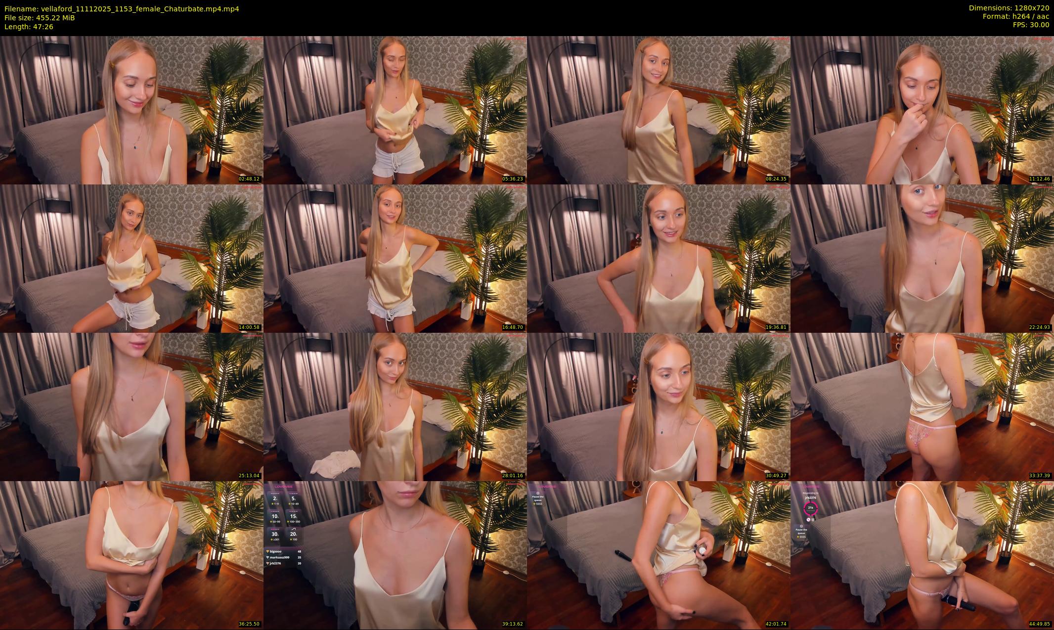 vellaford — 48 minute Chaturbate female cam show recording, 720p, Nov 11, 2025