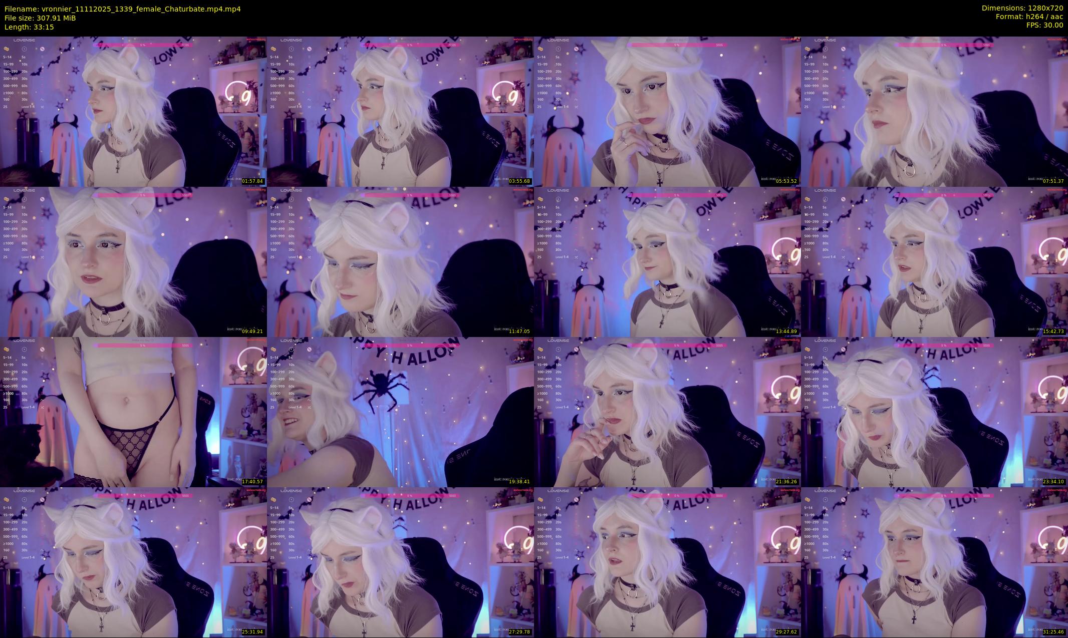 vronnier — 34 minute Chaturbate female cam show recording, 720p, Nov 11, 2025