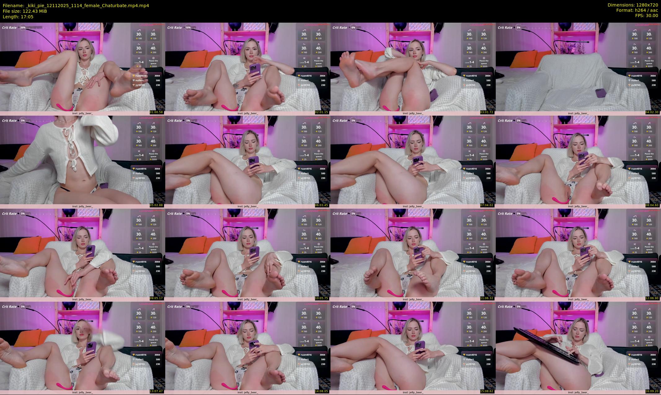 _kiki_pie — 18 minute Chaturbate female cam show recording, 720p, Nov 12, 2025