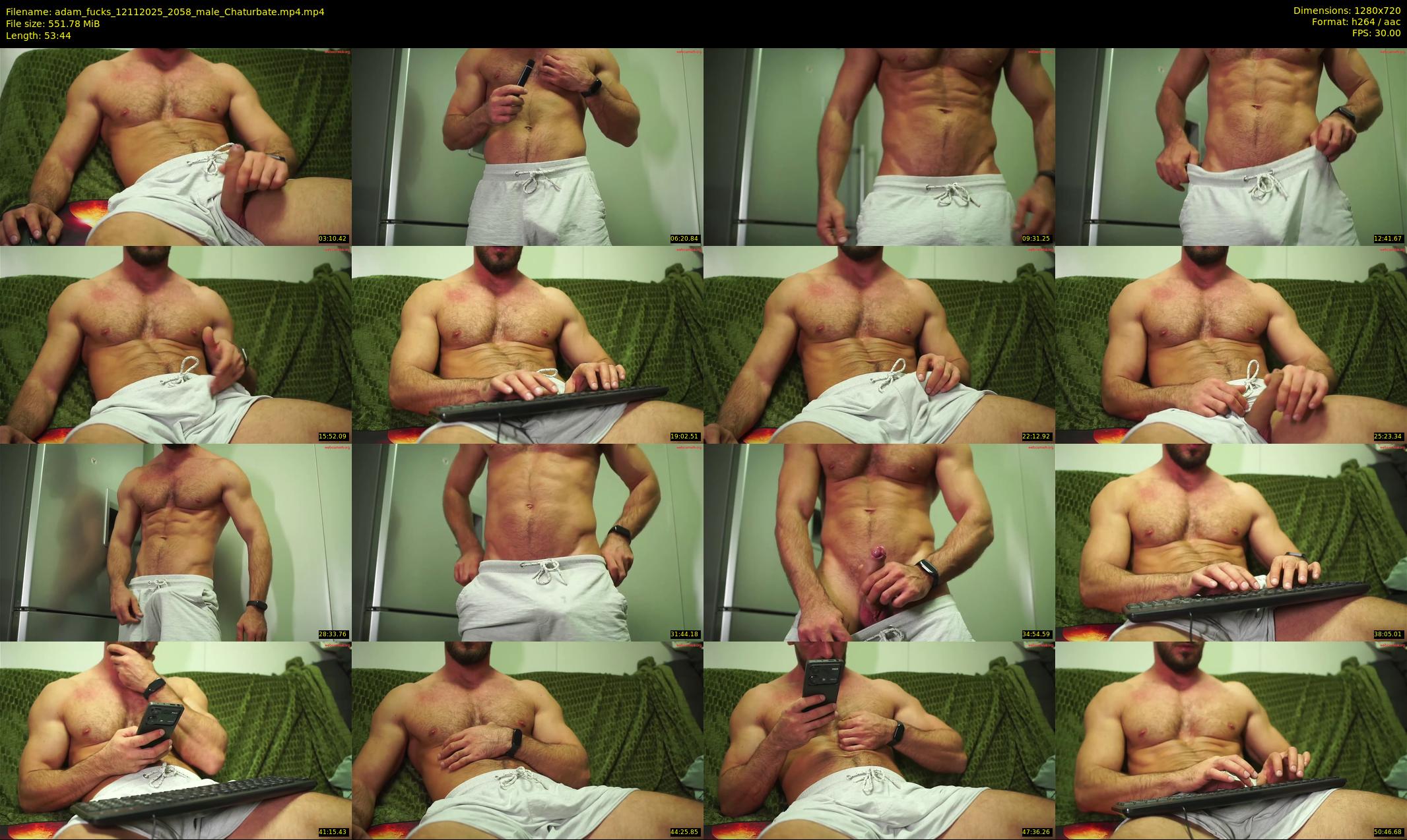 adam_fucks — 54 minute Chaturbate male cam show recording, 720p, Nov 12, 2025