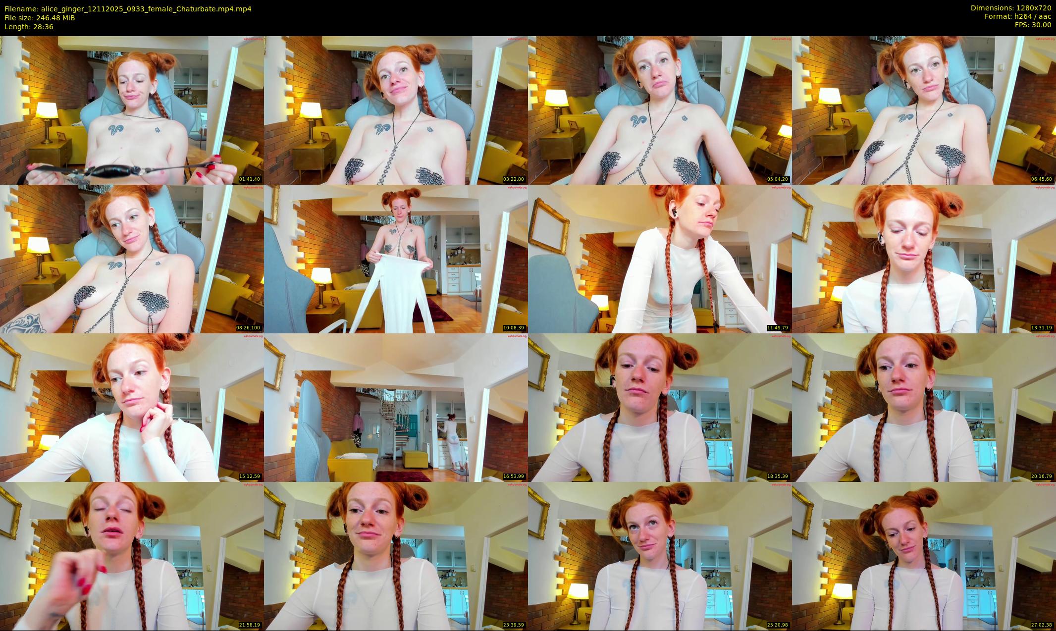 alice_ginger — 29 minute Chaturbate female cam show recording, 720p, Nov 12, 2025