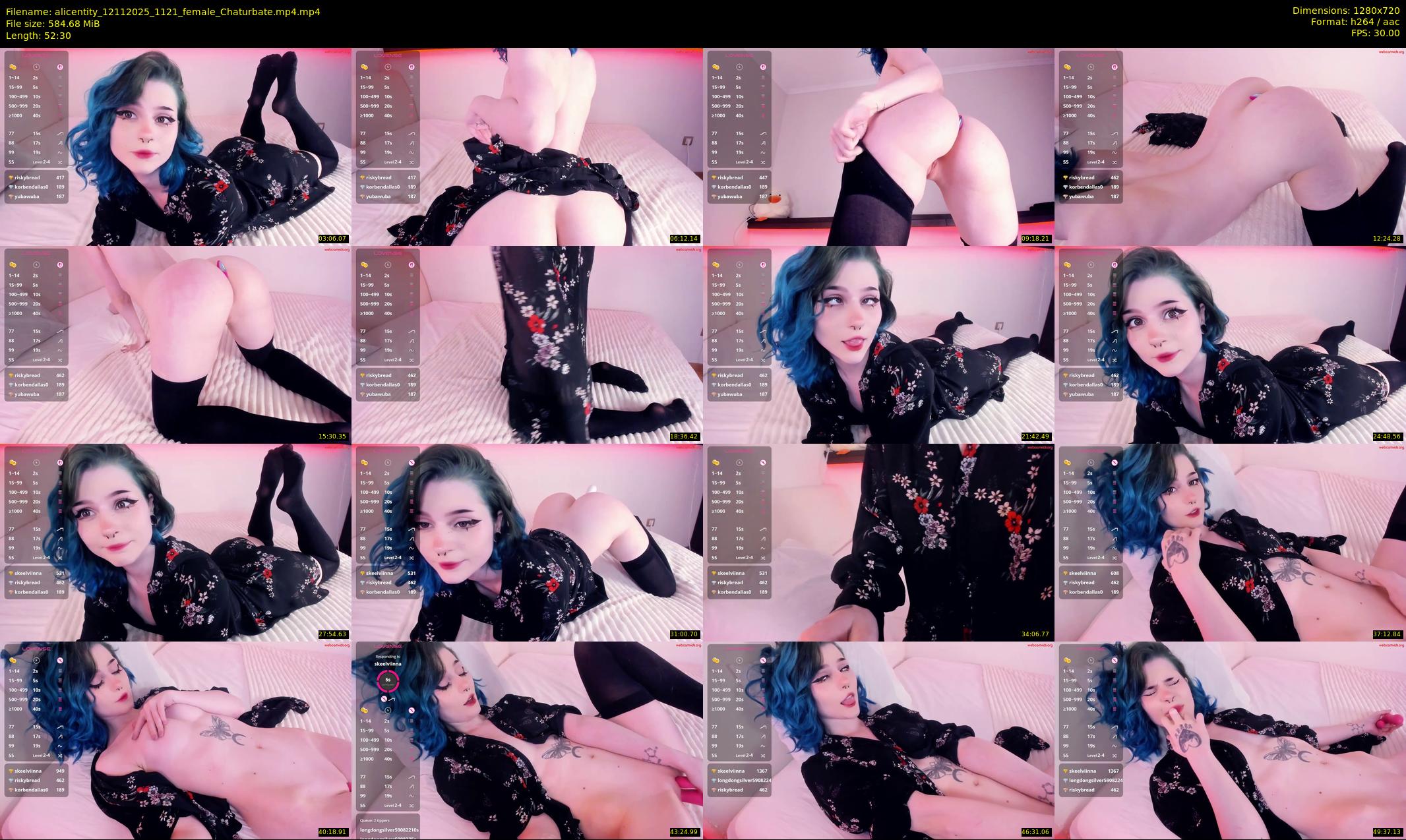 alicentity — 53 minute Chaturbate female cam show recording, 720p, Nov 12, 2025