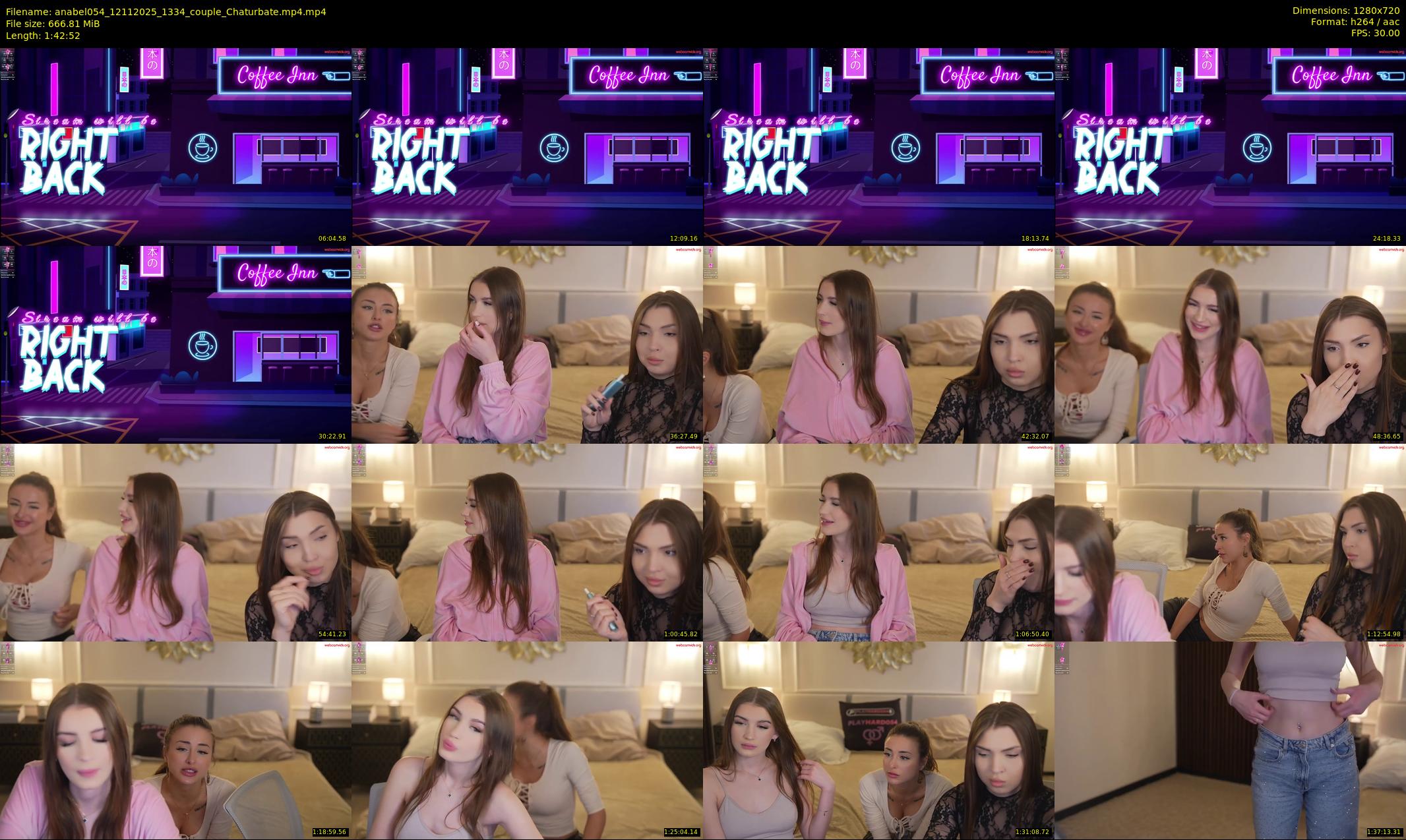 anabel054 — 103 minute Chaturbate female cam show recording, 720p, Nov 12, 2025