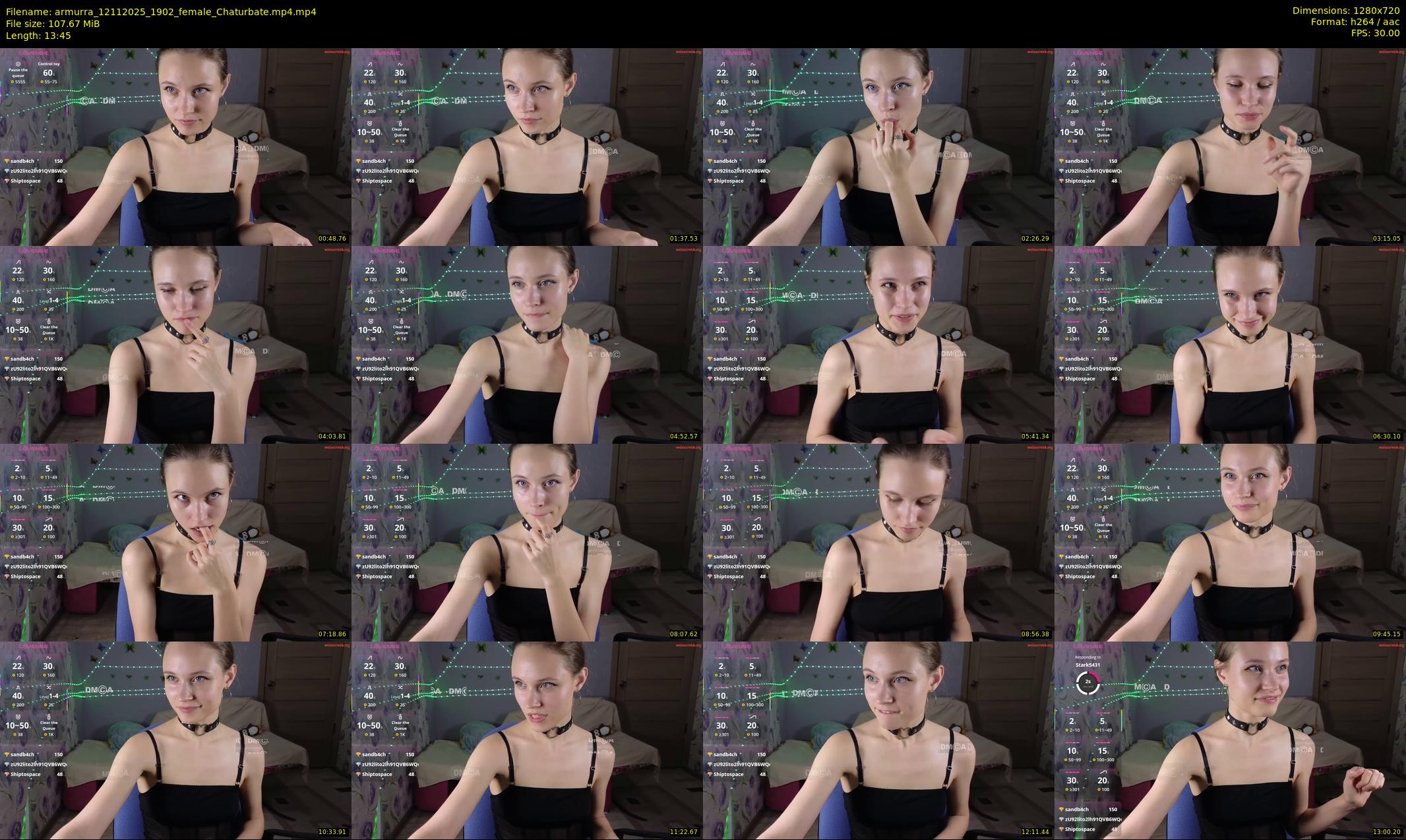 armurra — 14 minute Chaturbate female cam show recording, 720p, Nov 12, 2025