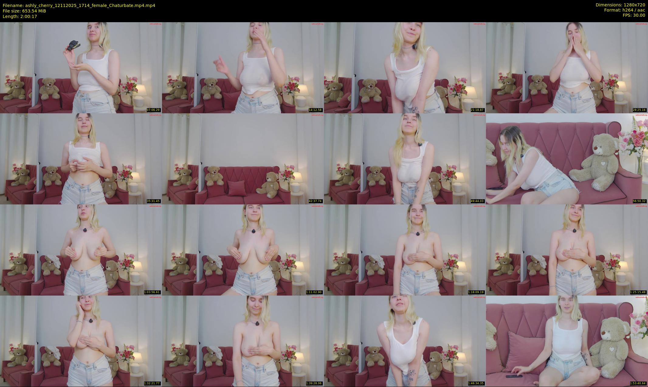 ashly_cherry — 121 minute Chaturbate female cam show recording, 720p, Nov 12, 2025