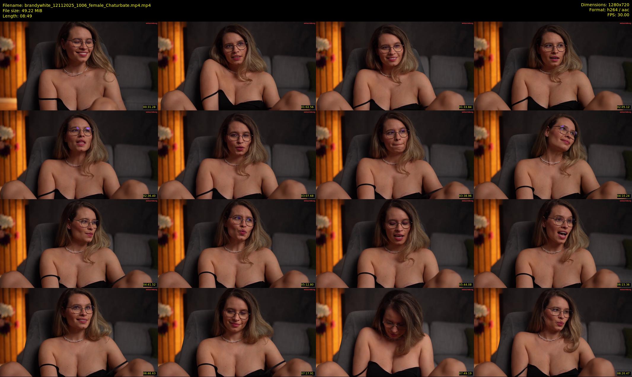 brandywhite — 9 minute Chaturbate female cam show recording, 720p, Nov 12, 2025