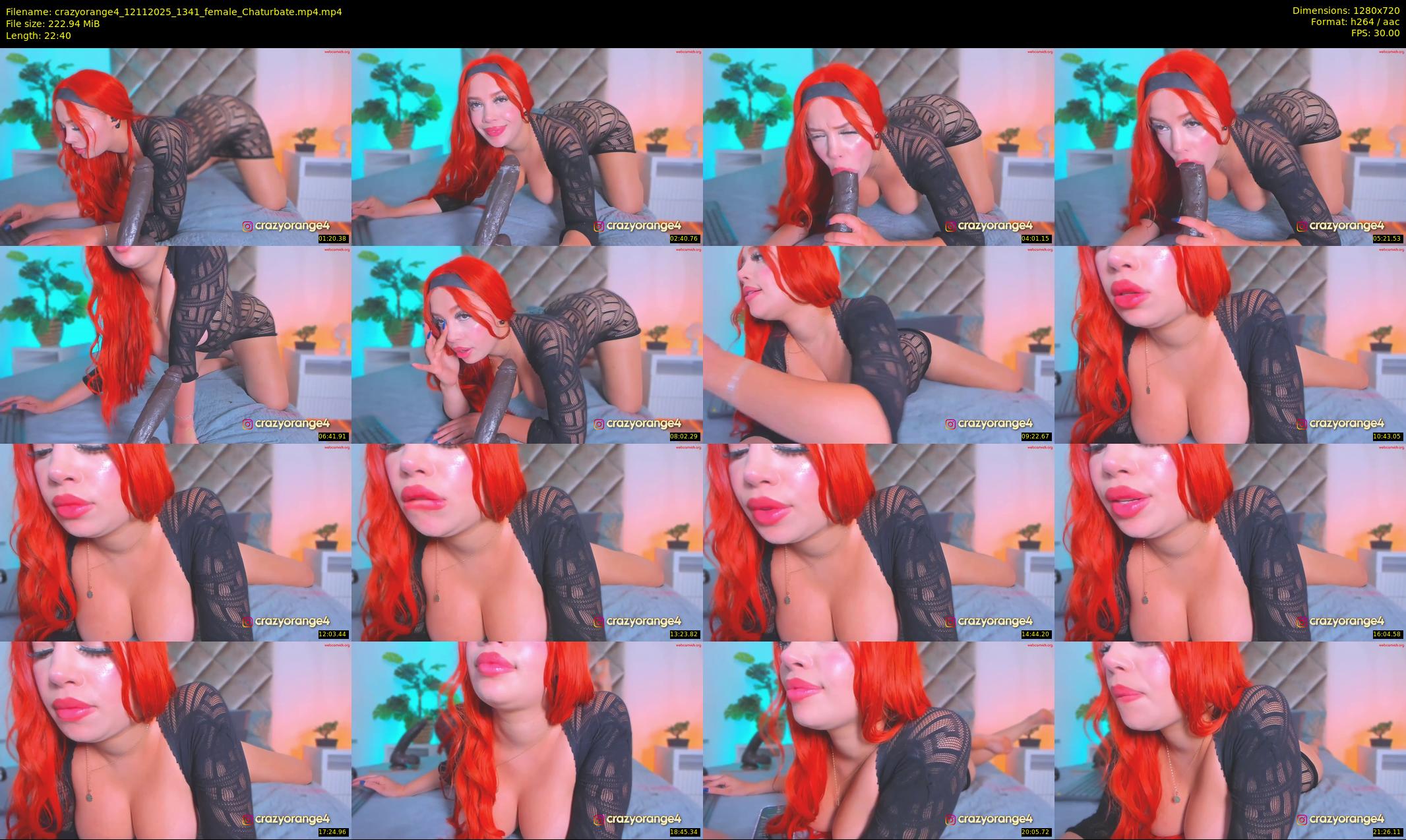 crazyorange4 — 23 minute Chaturbate female cam show recording, 720p, Nov 12, 2025