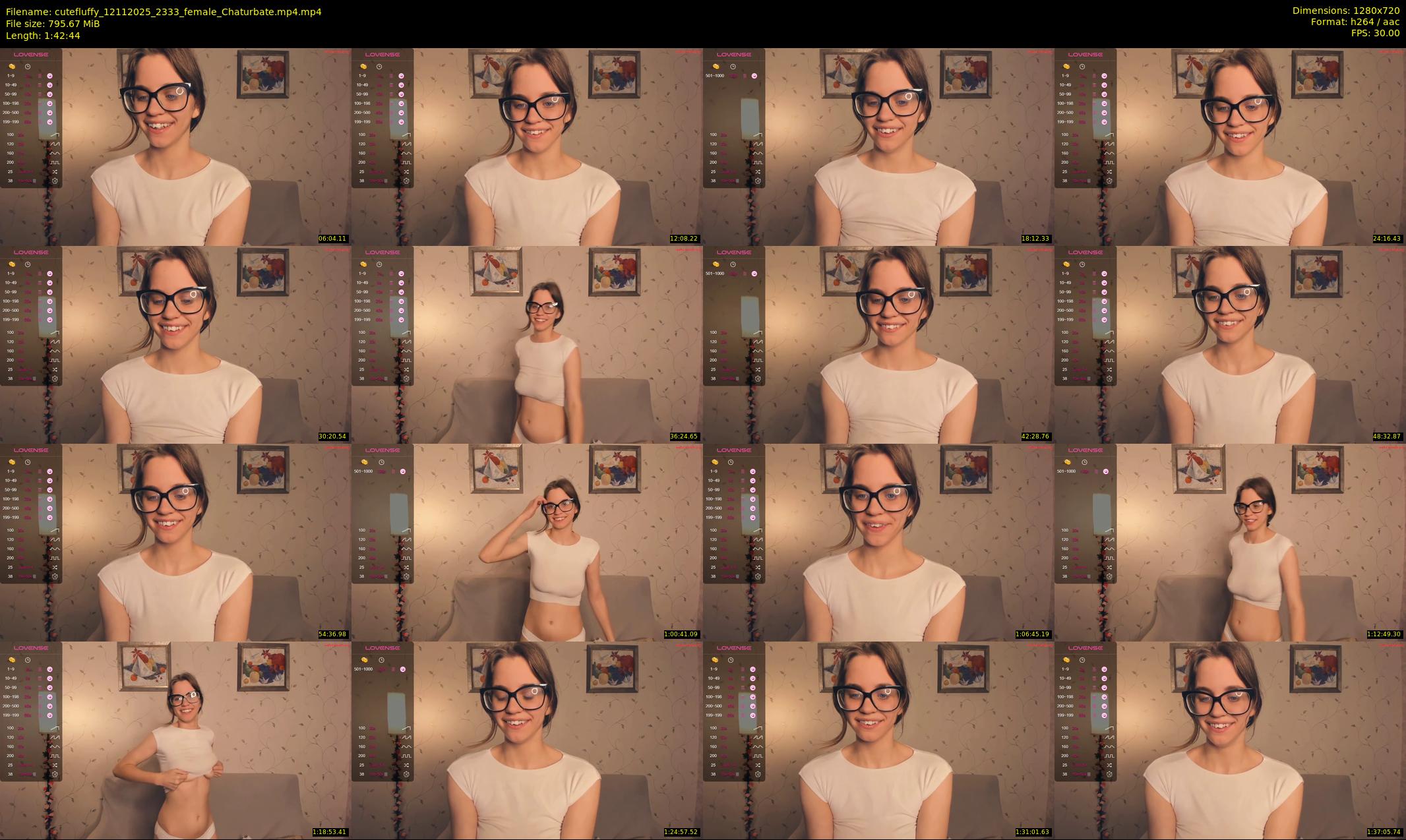 cutefluffy — 103 minute Chaturbate female cam show recording, 720p, Nov 12, 2025