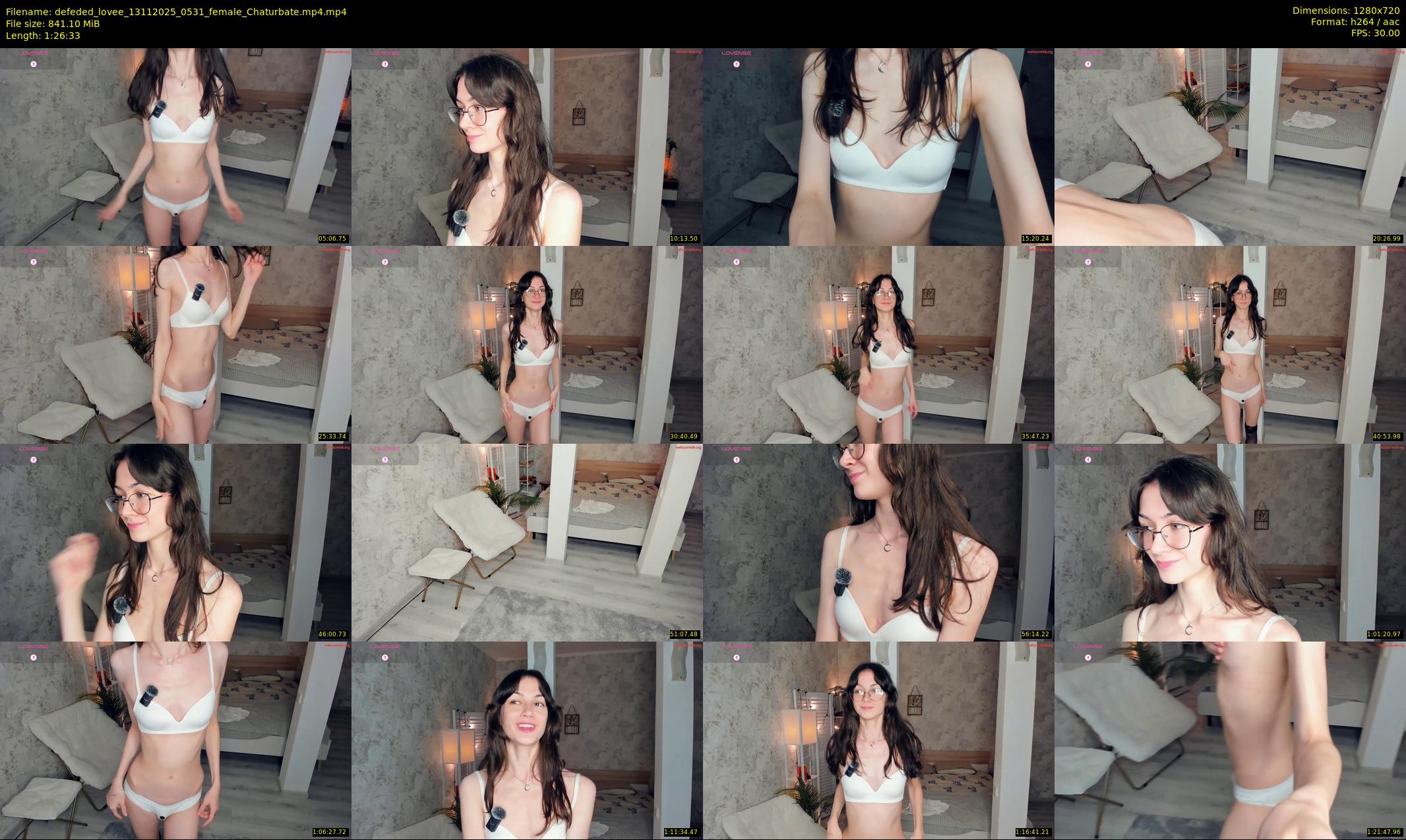 defeded_lovee — 87 minute Chaturbate female cam show recording, 720p, Nov 13, 2025