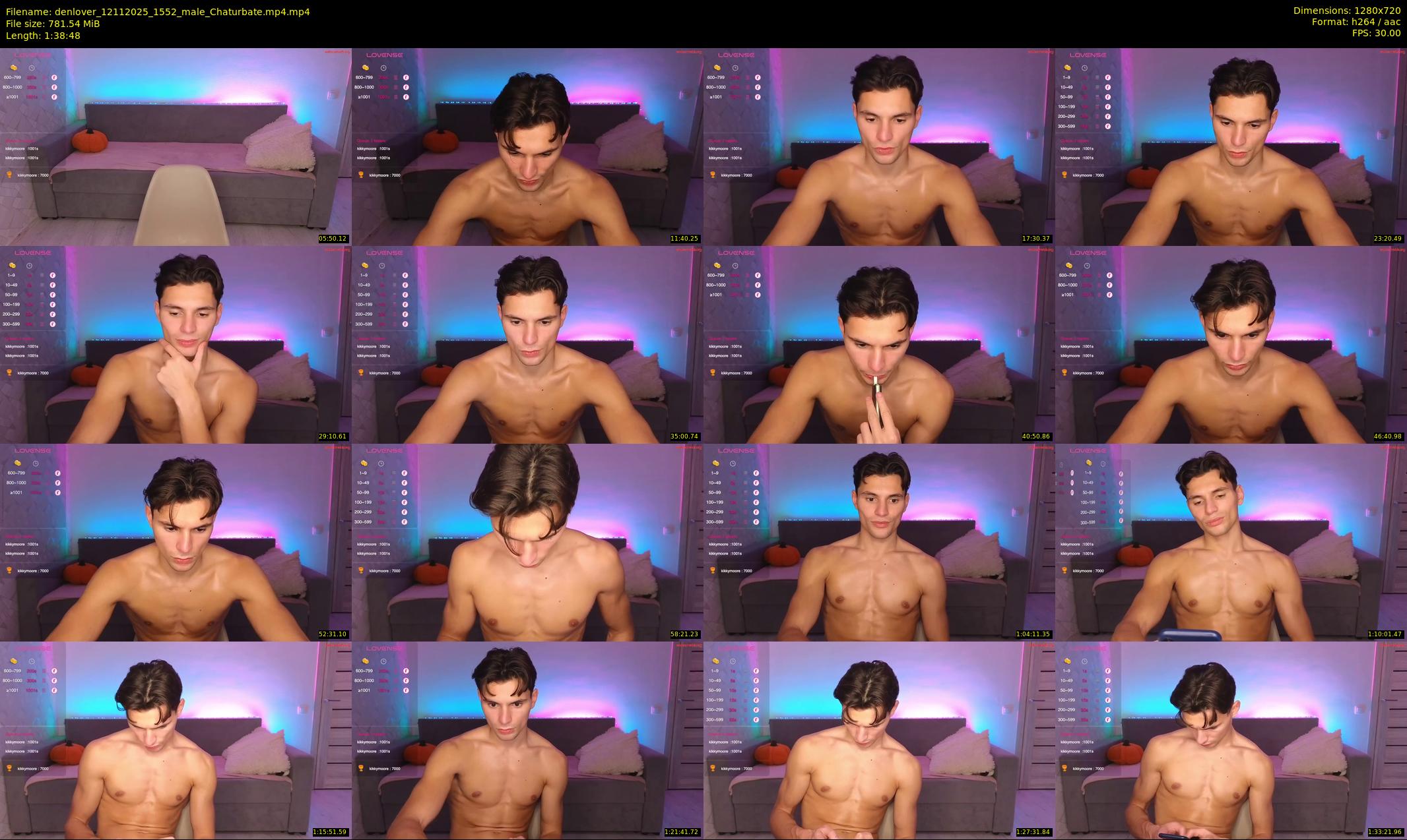 denlover — 99 minute Chaturbate male cam show recording, 720p, Nov 12, 2025