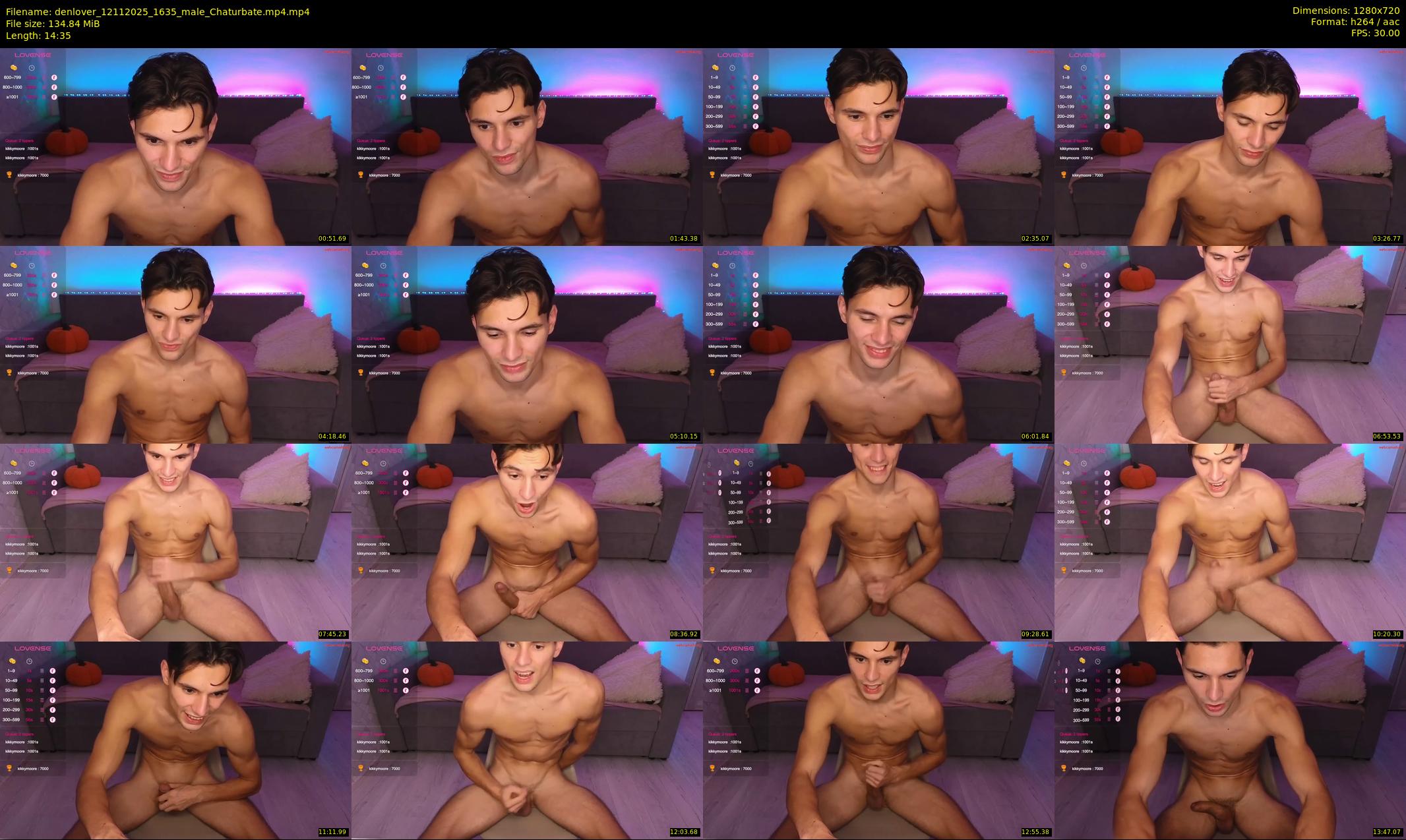 denlover — 15 minute Chaturbate male cam show recording, 720p, Nov 12, 2025