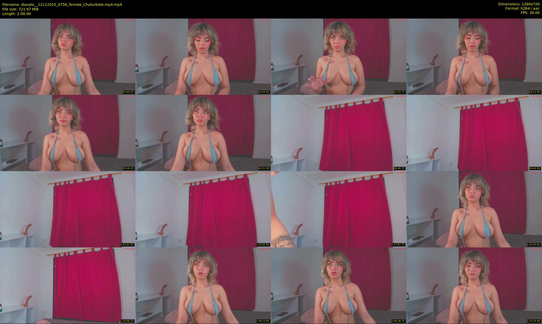 diavalo_ — 120 minute Chaturbate female cam show recording, 720p, Nov 12, 2025