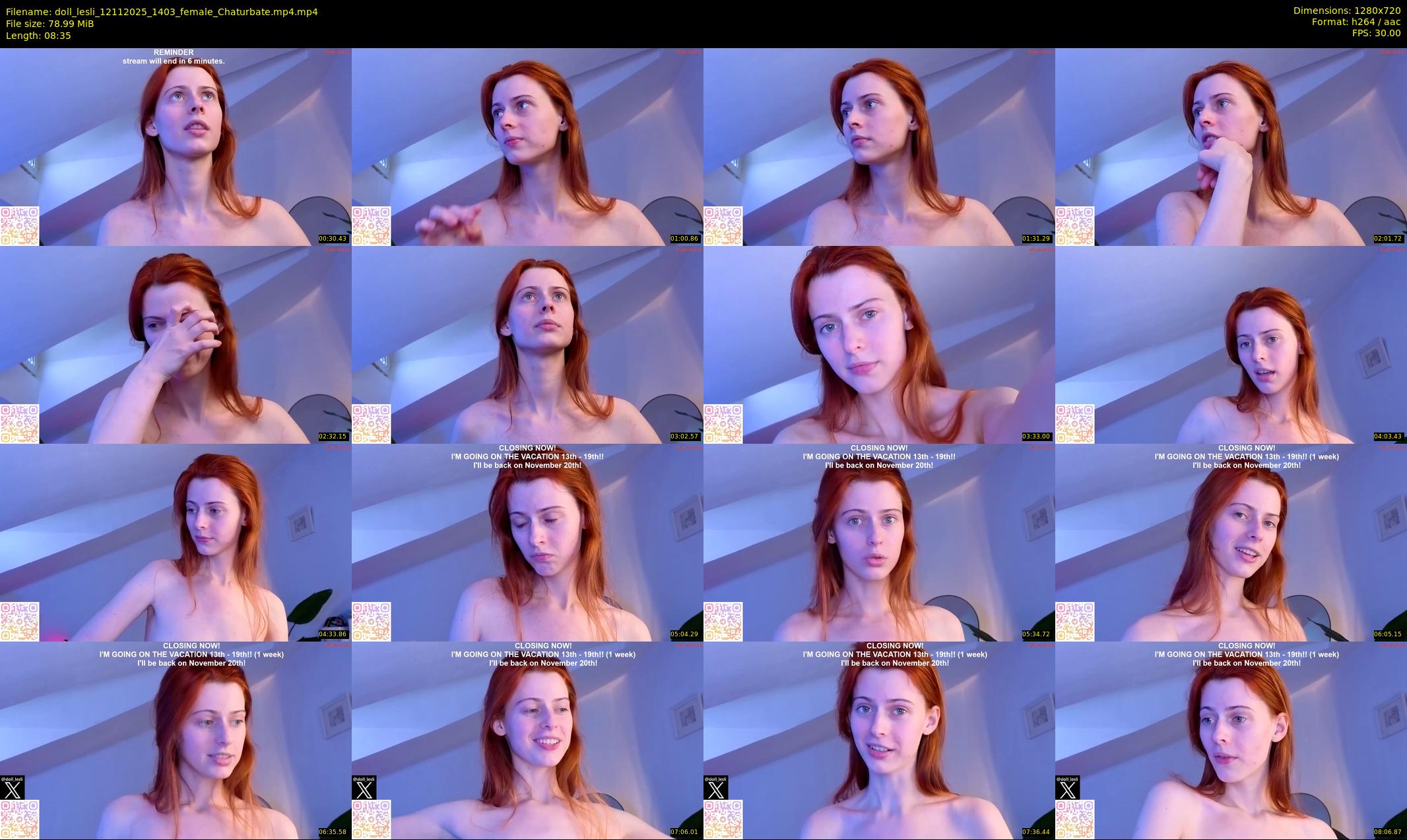 doll_lesli — 9 minute Chaturbate female cam show recording, 720p, Nov 12, 2025