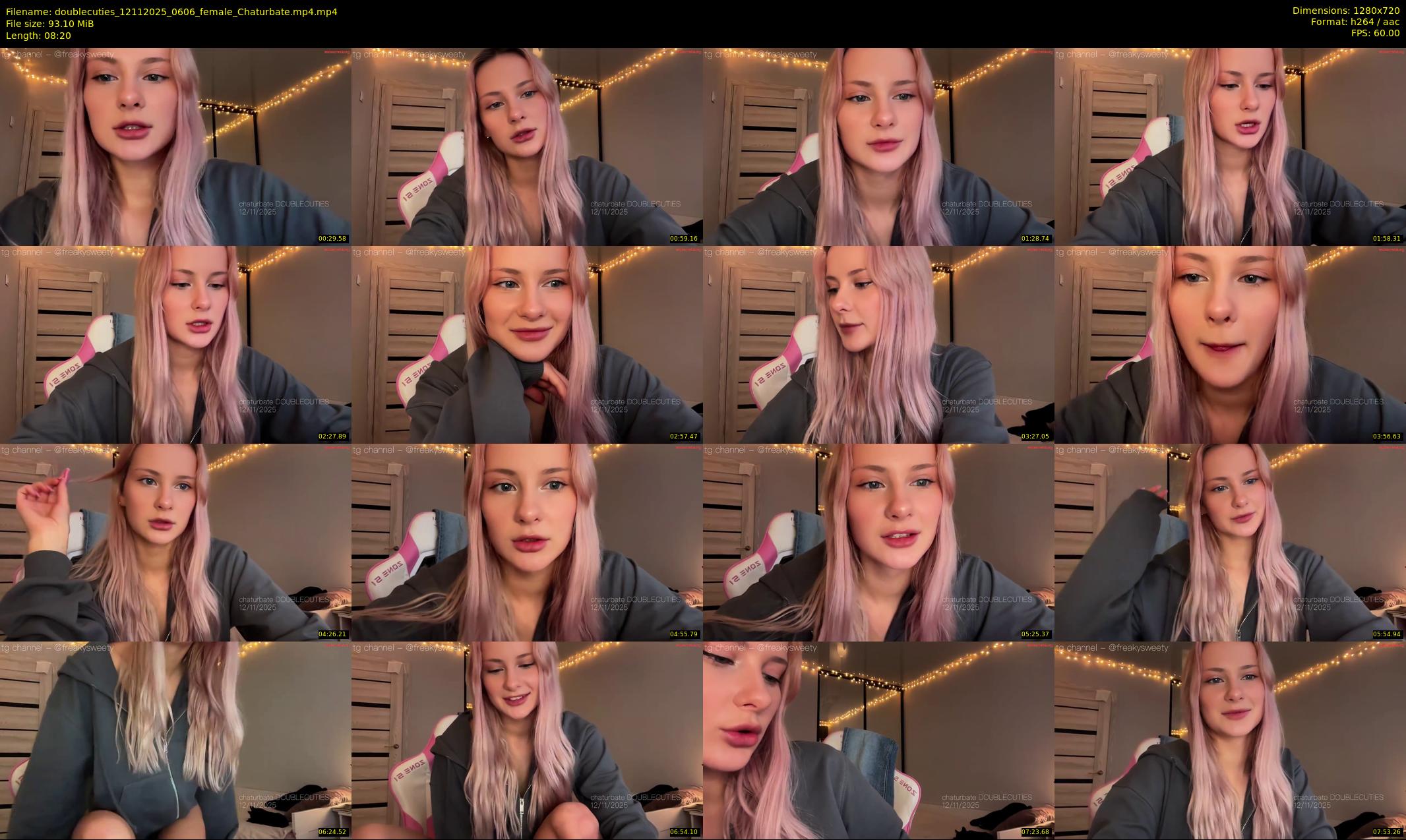 doublecuties — 9 minute Chaturbate couple cam show recording, 720p, Nov 12, 2025