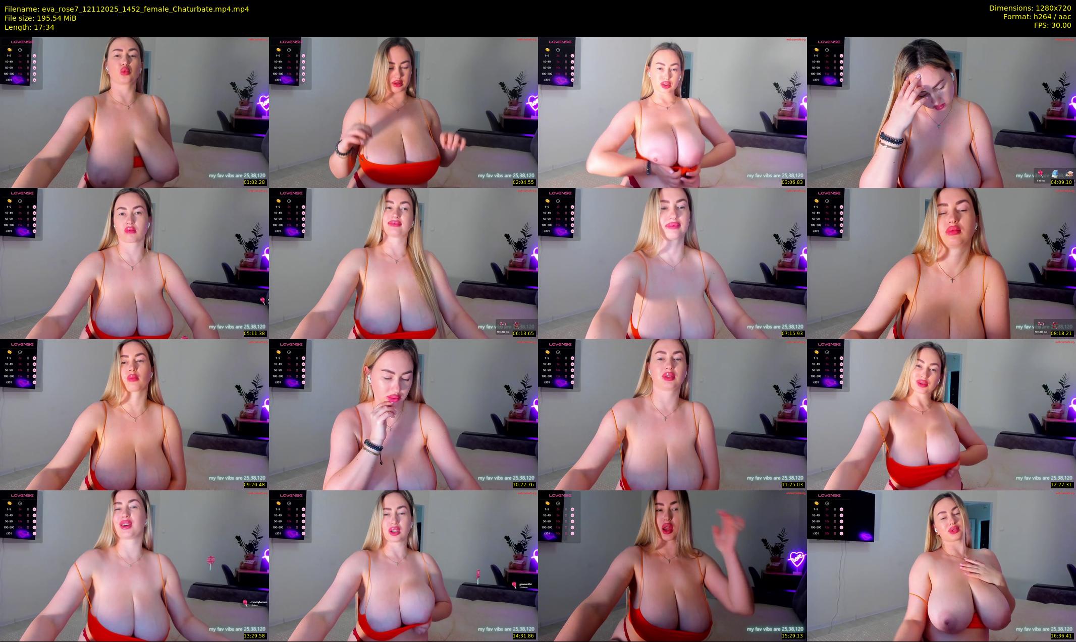 eva_rose7 — 18 minute Chaturbate female cam show recording, 720p, Nov 12, 2025
