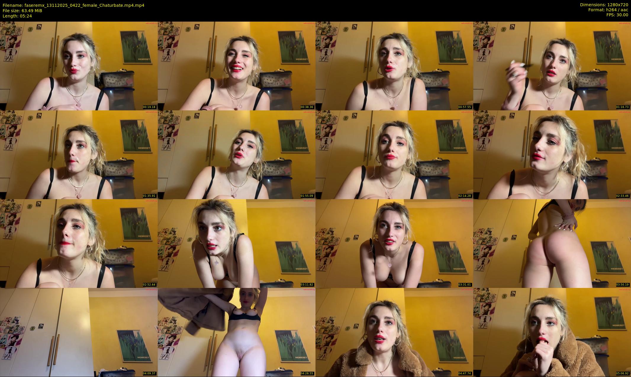 faseremx — 6 minute Chaturbate female cam show recording, 720p, Nov 13, 2025