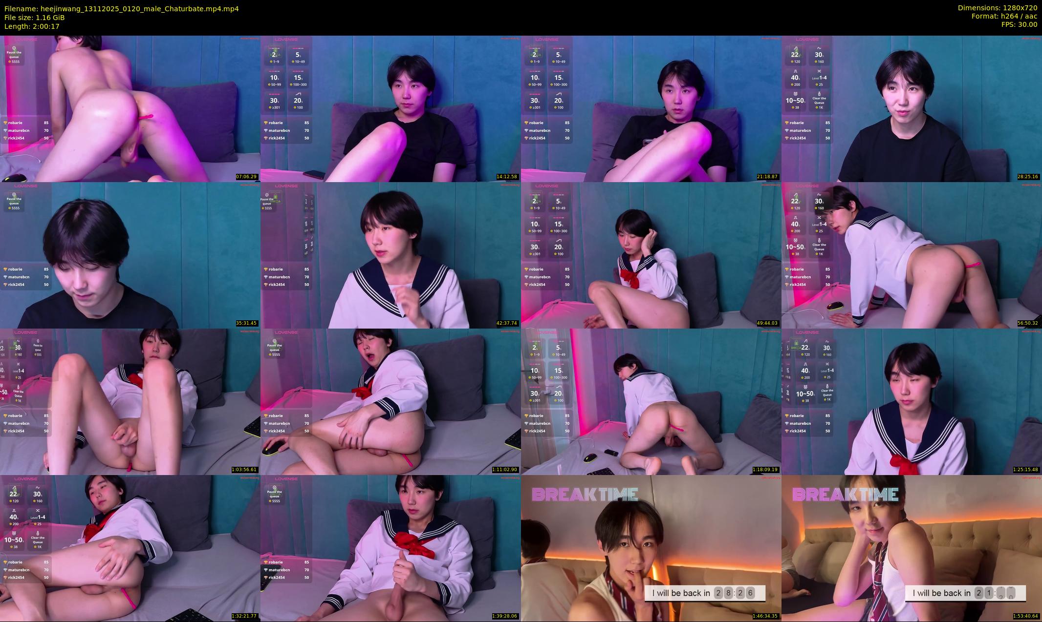 heejinwang — 121 minute Chaturbate male cam show recording, 720p, Nov 13, 2025