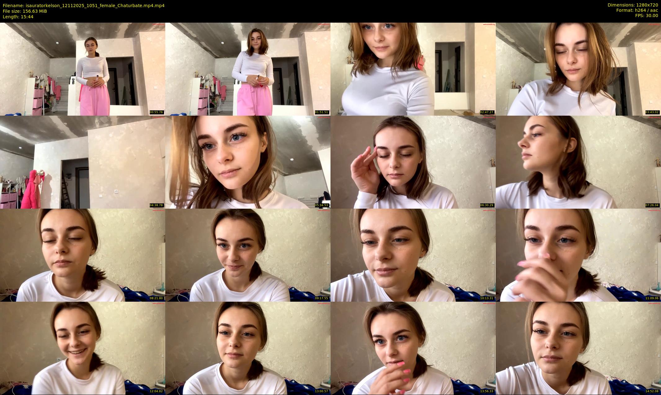 isauratorkelson — 16 minute Chaturbate female cam show recording, 720p, Nov 12, 2025