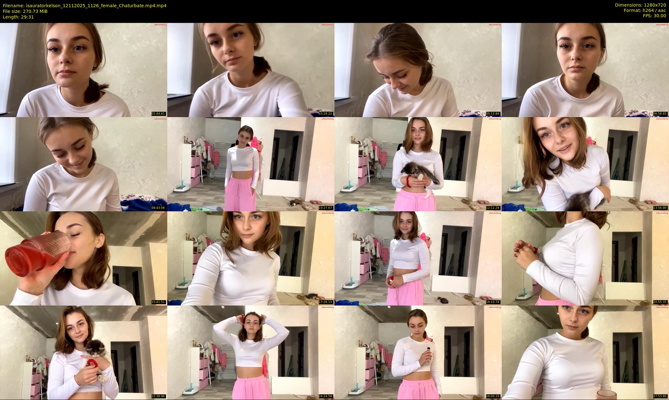isauratorkelson — 30 minute Chaturbate female cam show recording, 720p, Nov 12, 2025