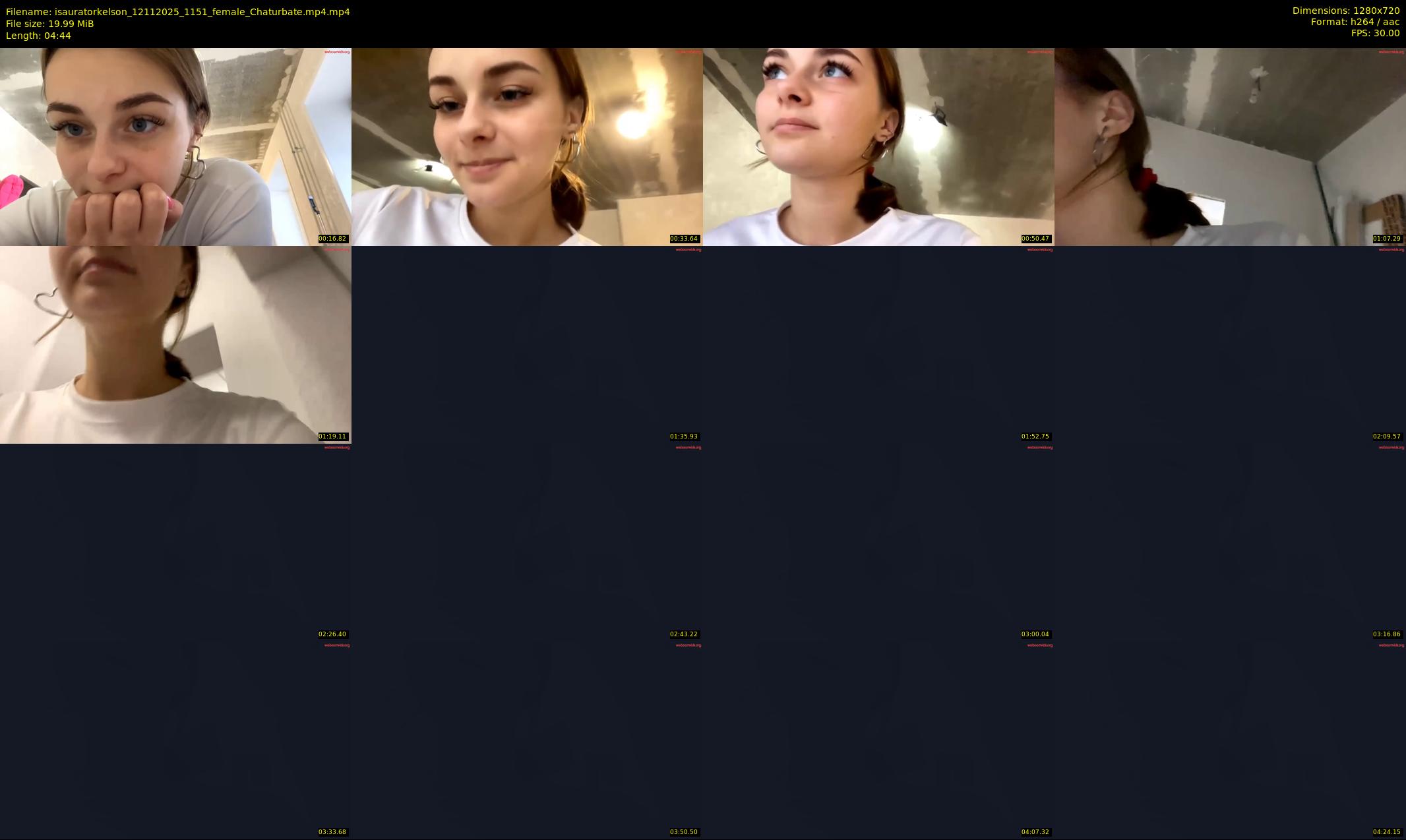 isauratorkelson — 5 minute Chaturbate female cam show recording, 720p, Nov 12, 2025