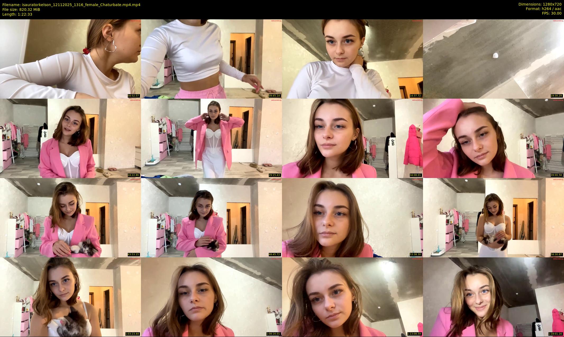 isauratorkelson — 83 minute Chaturbate female cam show recording, 720p, Nov 12, 2025