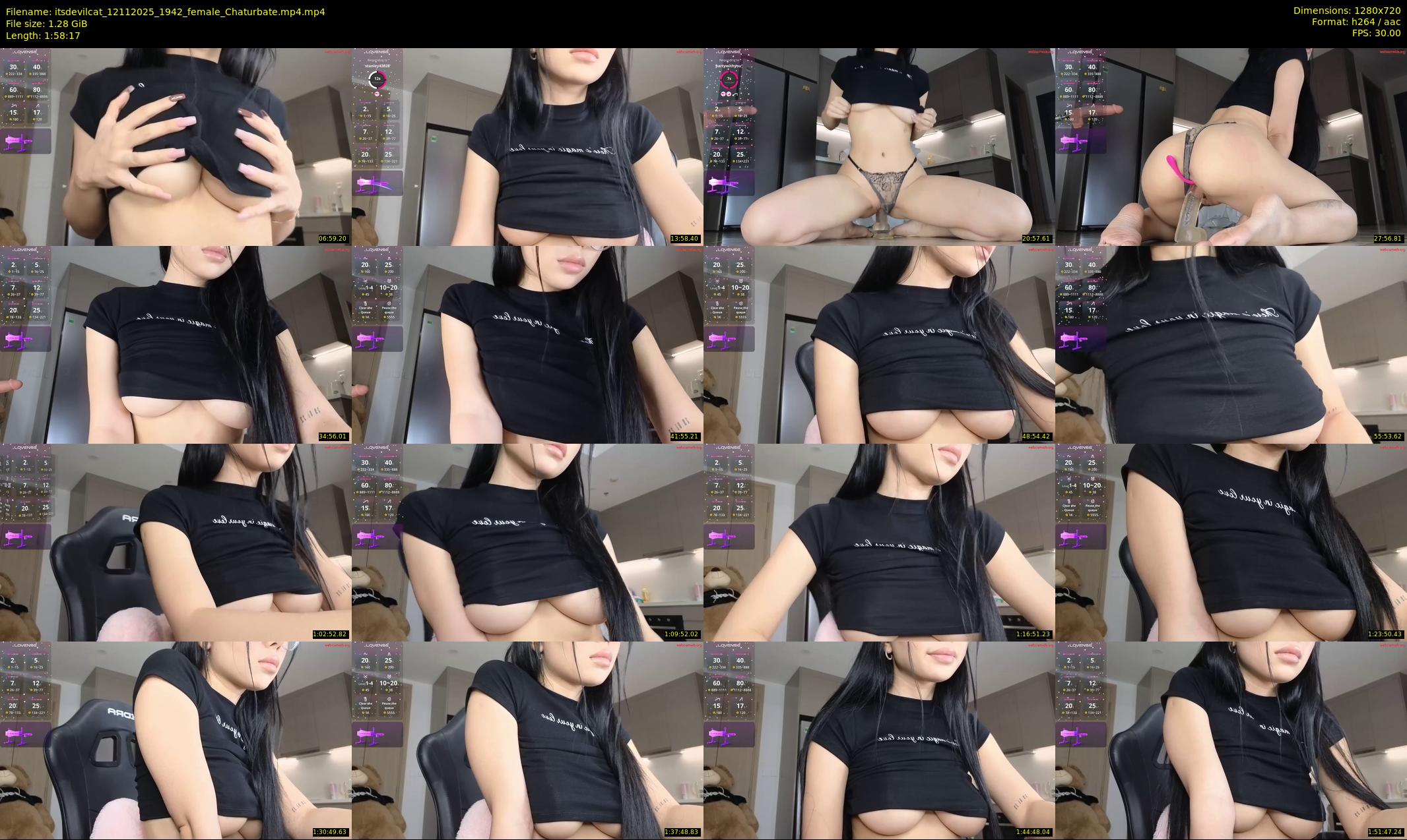 itsdevilcat — 119 minute Chaturbate female cam show recording, 720p, Nov 12, 2025
